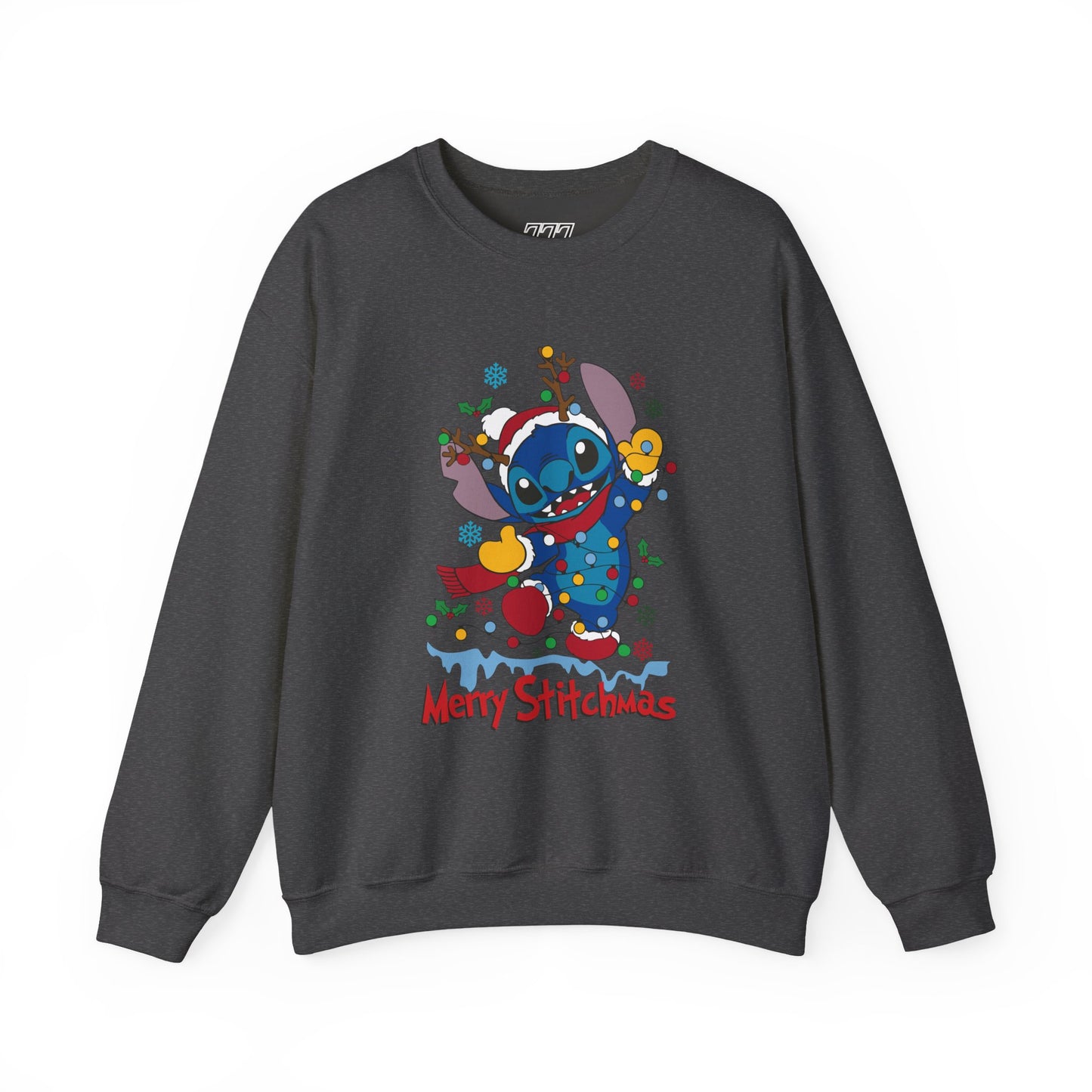 Merry Stitchmas Sweatshirt – Cute Holiday Alien Unisex Heavy Blend Crewneck