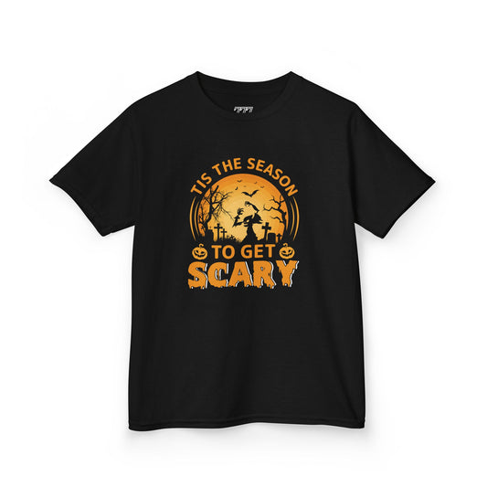 Tis The Season To Get Scary Kids Heavy Cotton T-Shirt