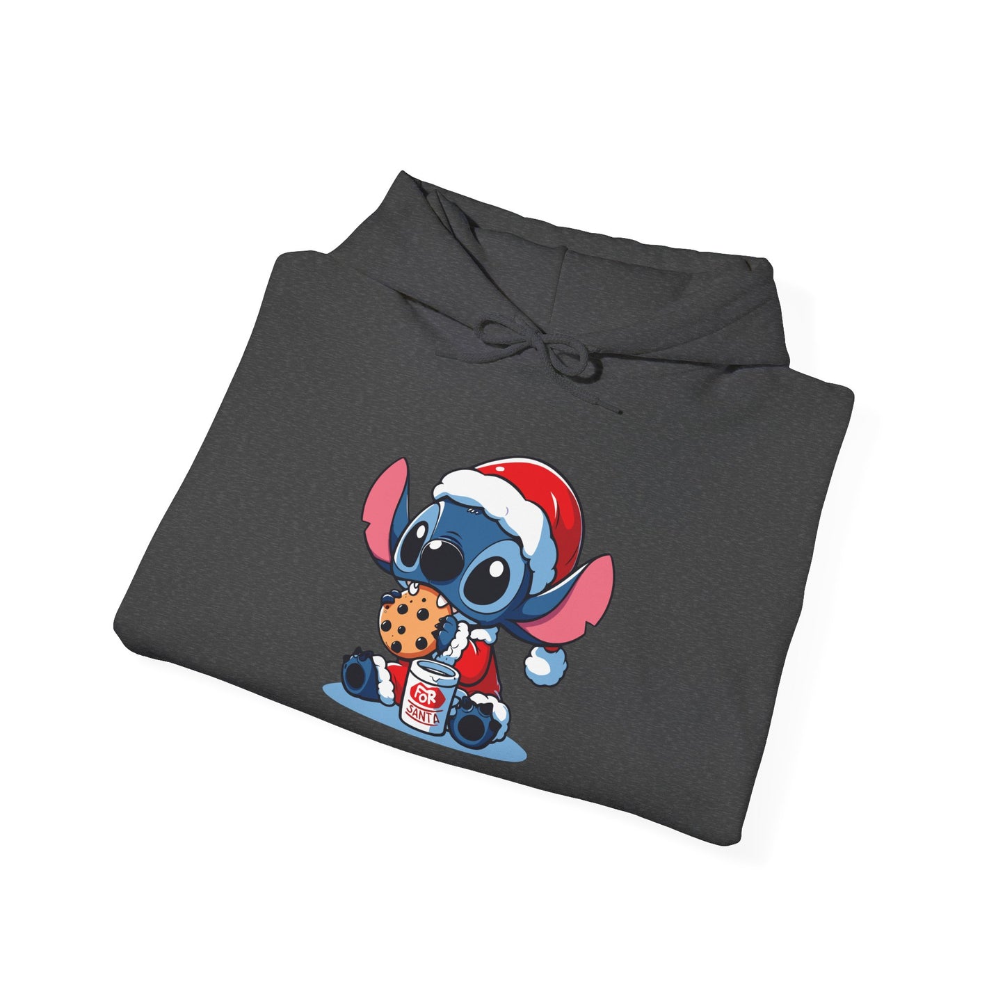 Saint Stitch Christmas Hoodie – Cute Holiday Alien Unisex Heavy Blend Sweatshirt
