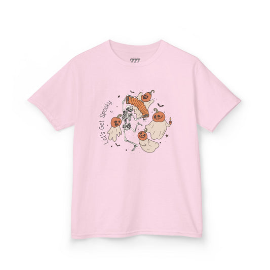 Lets Get Spooky Kids Heavy Cotton T-Shirt