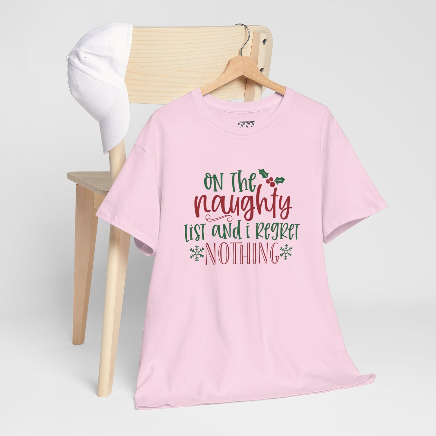 On The Naughty List And I Regret Nothing Unisex Heavy Cotton T-Shirt