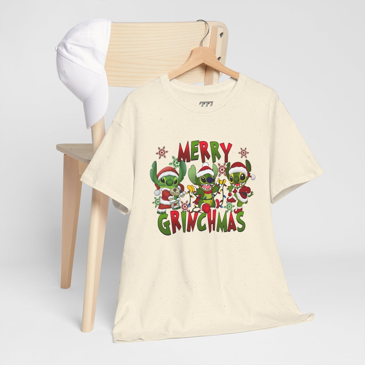 Merry Grinchmas T-Shirt – Funny Christmas Unisex Heavy Cotton Holiday Tee