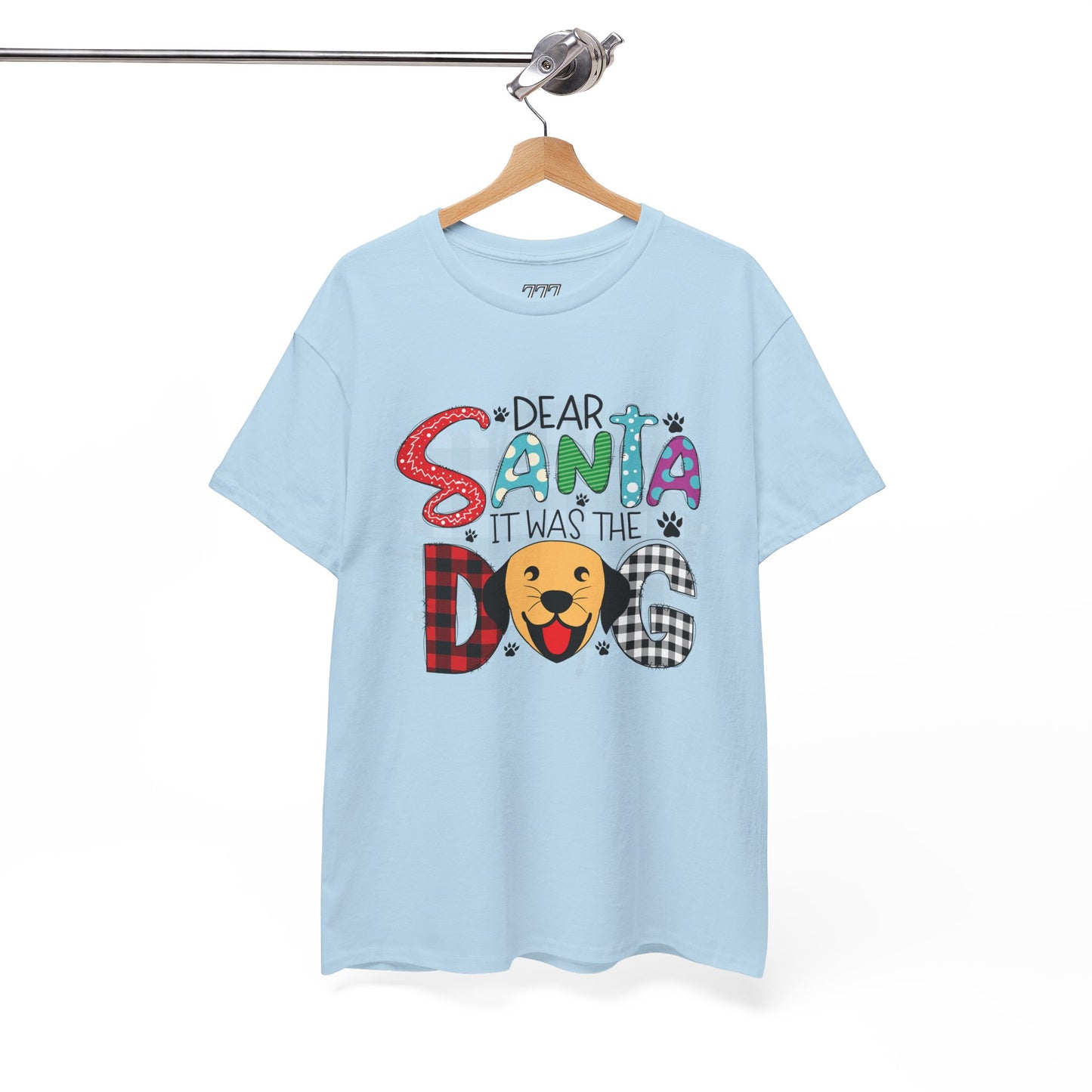 Dear Santa It Was The Dog Christmas T-Shirt – Funny Holiday Dog Lover Tee (Unisex)