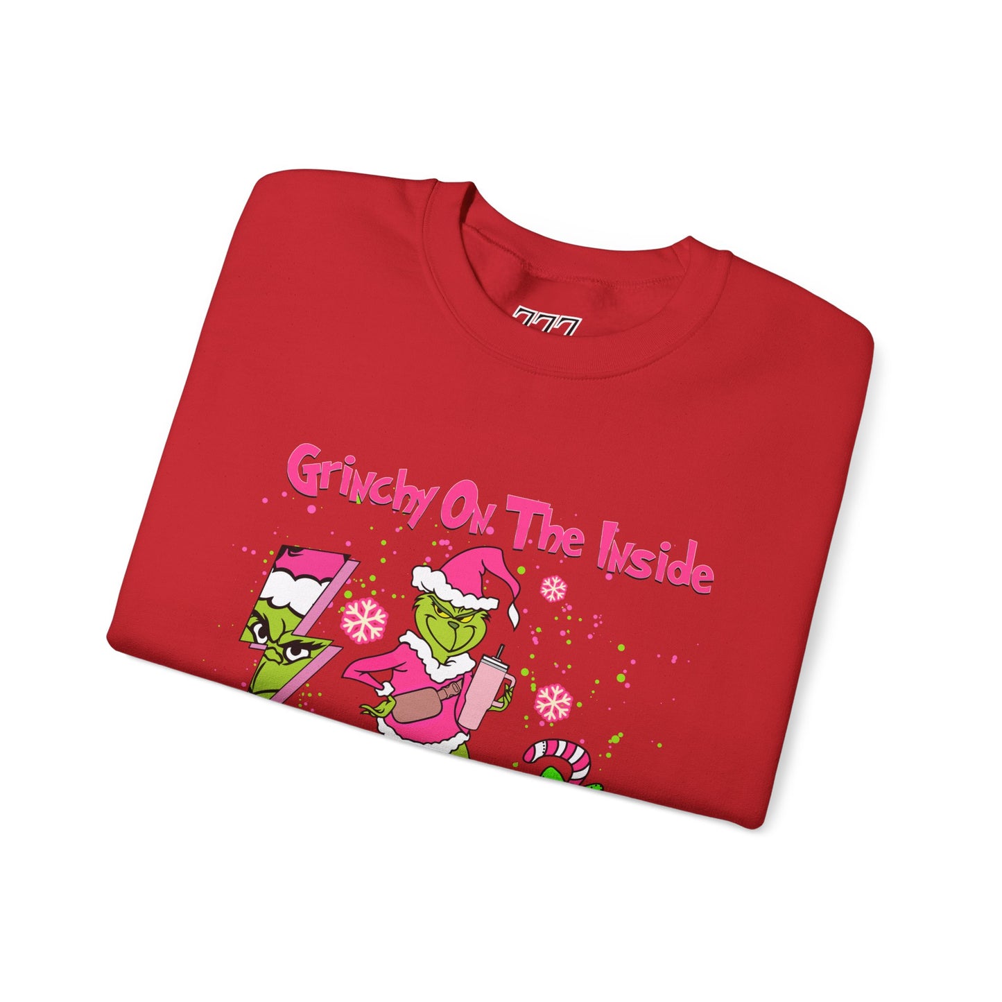 Grinchy On The Inside, Bougie On The Outside Unisex Heavy Blend Crewneck Sweatshirt