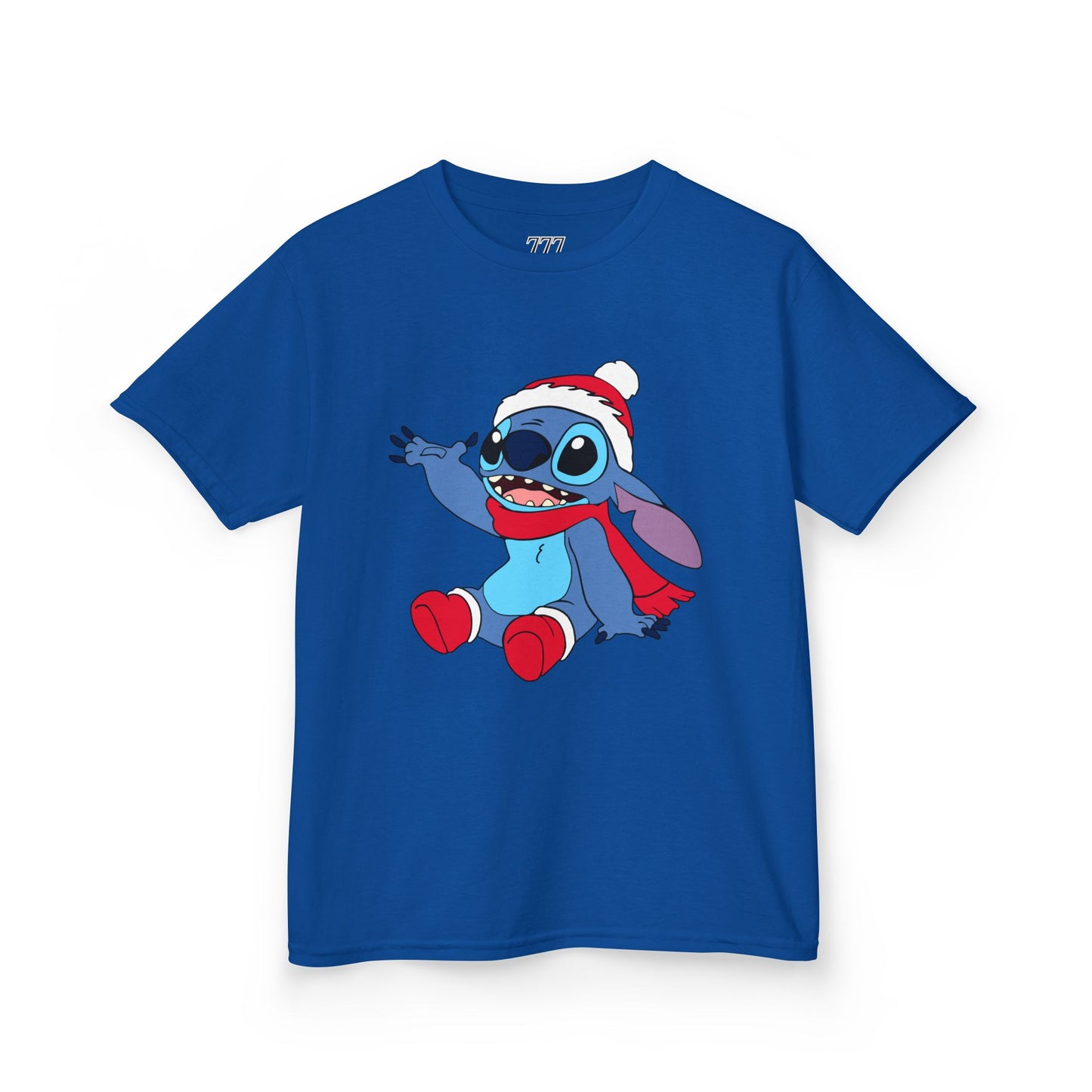 Jolly Alien Kids Christmas T-Shirt – Cute Blue Alien Holiday Tee for Kids