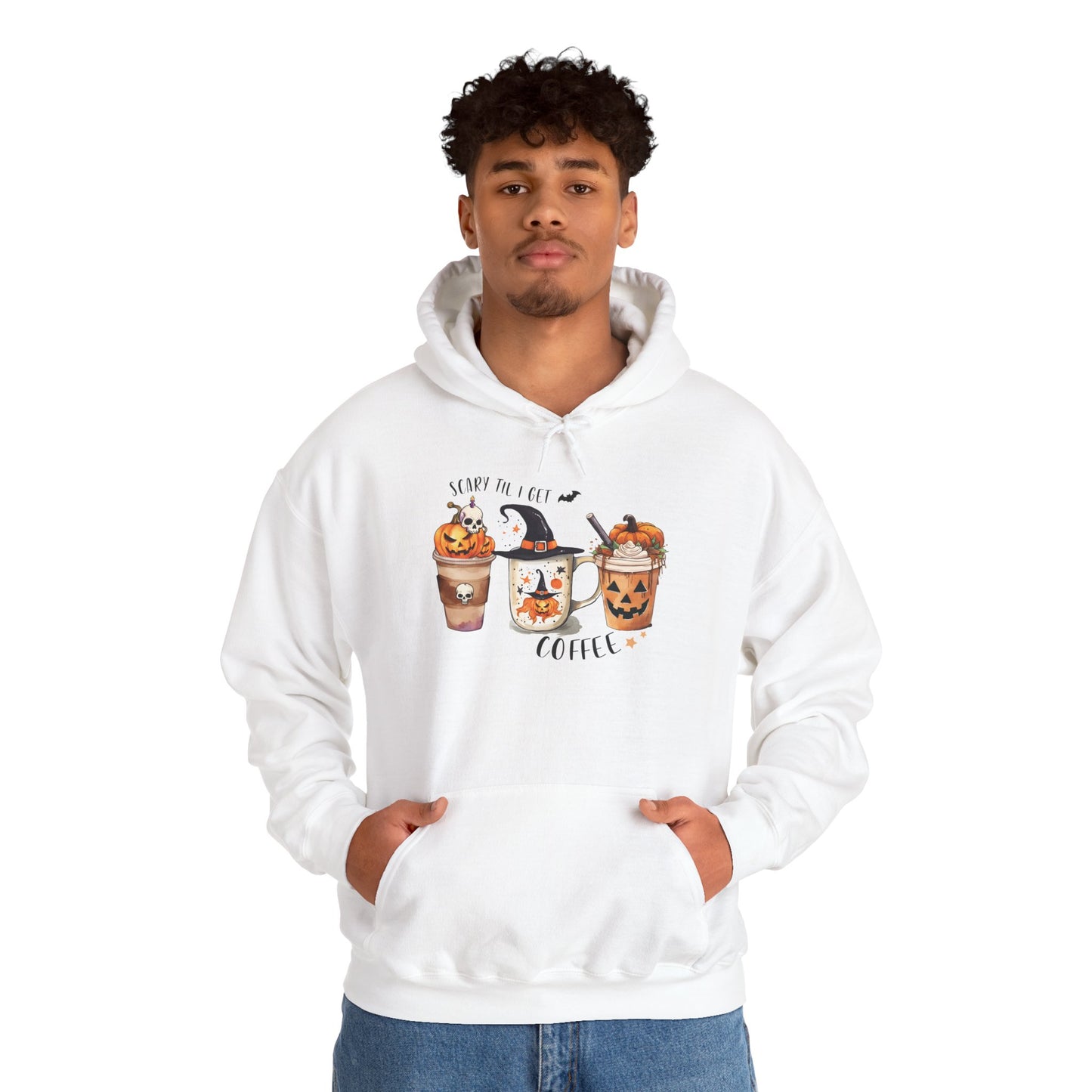 Scary Till I Get My Coffee II Unisex Heavy Blend Hoodie