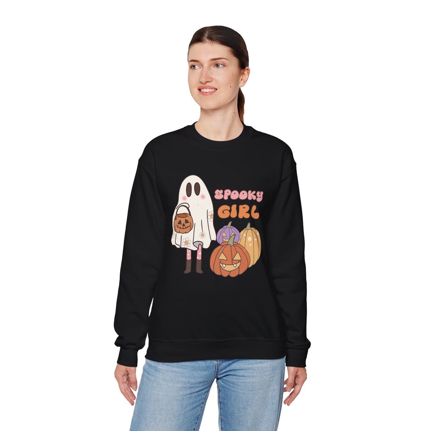 Spooky Girl Women's Heavy Blend Crewneck Sweatshirt