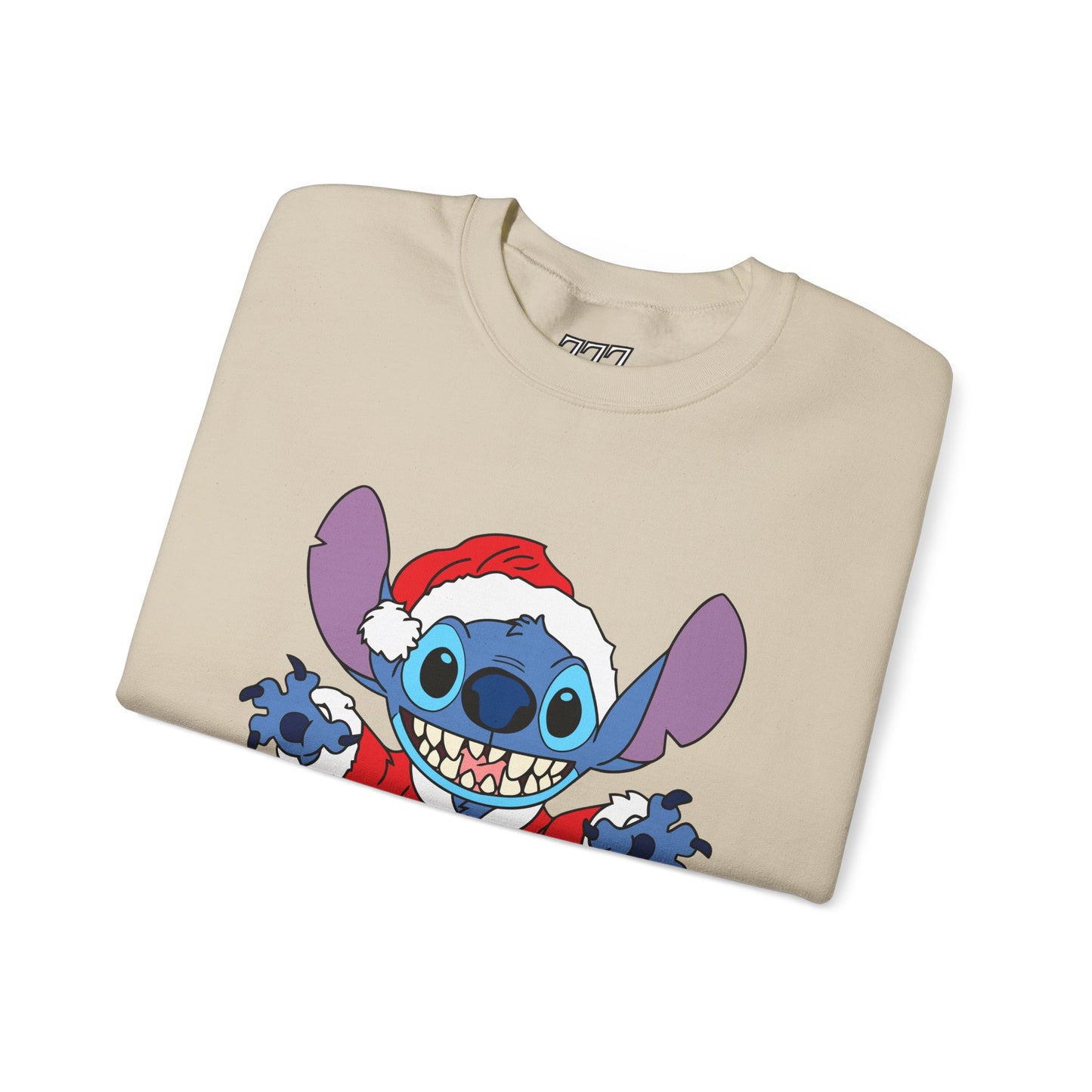 Alien Santa Christmas Crewneck – Cozy Blue Alien Holiday Sweatshirt (Unisex)