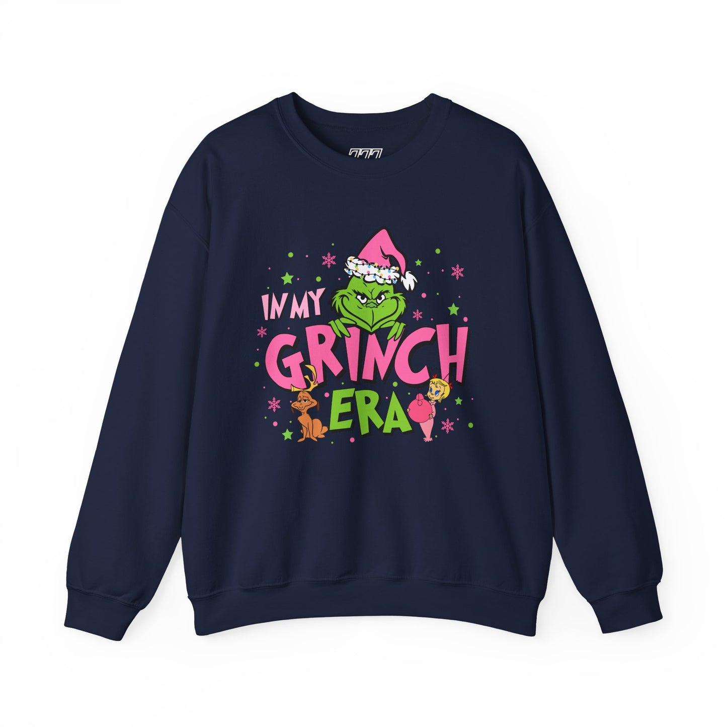 In My Grinch Era Funny Christmas Grinch-Inspired Holiday Sweatshirt – Pink Santa Festive Unisex Heavy Blend Crewneck