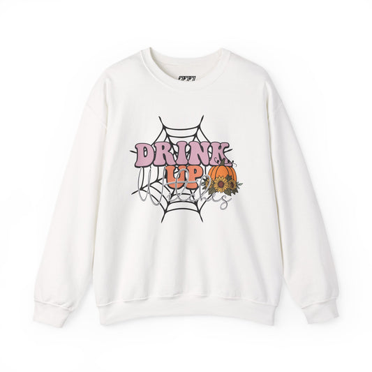 Drink Up Witches Women's Heavy Blend Crewneck Sweatshirt