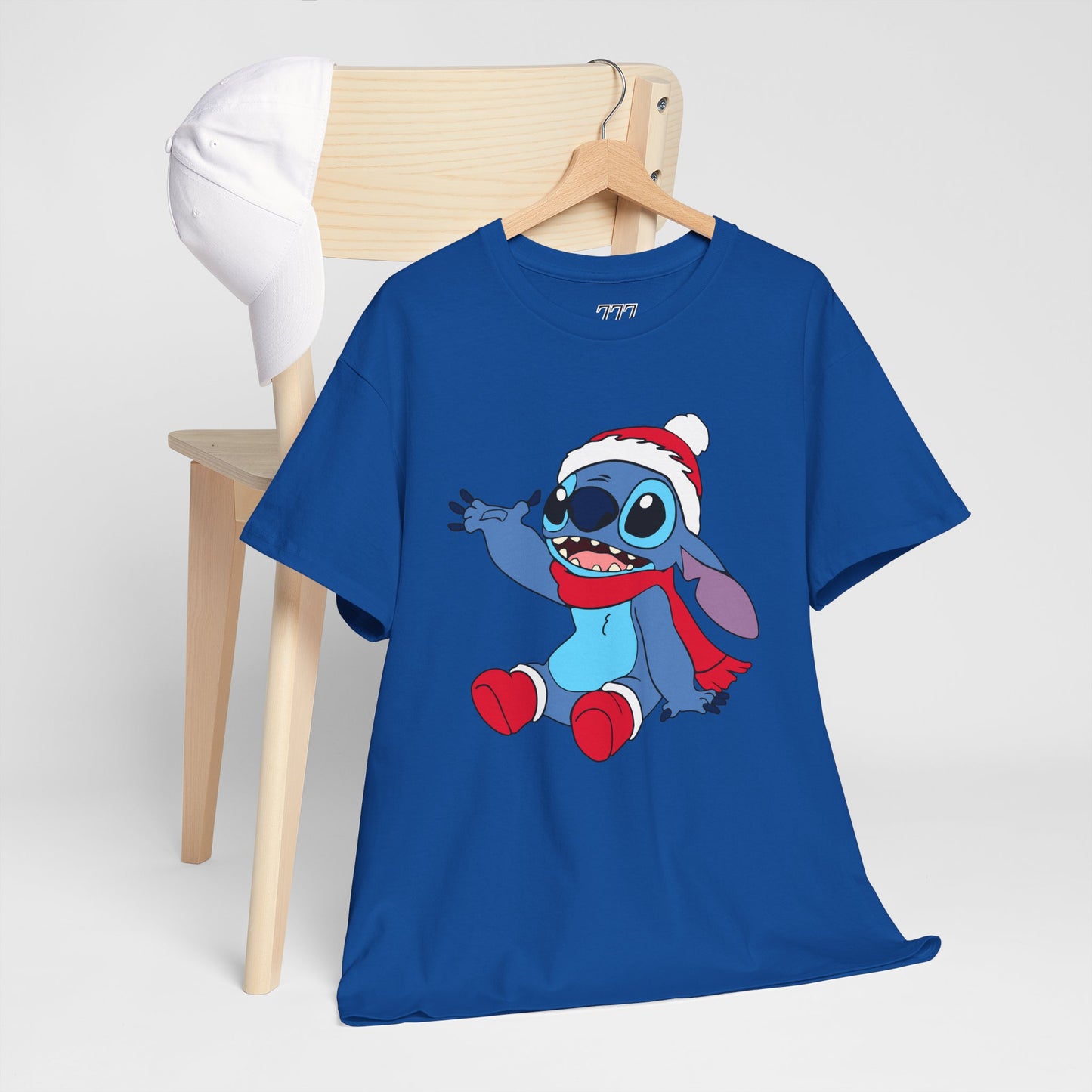Jolly Alien Christmas T-Shirt – Cute Blue Alien Holiday Graphic Tee (Unisex)