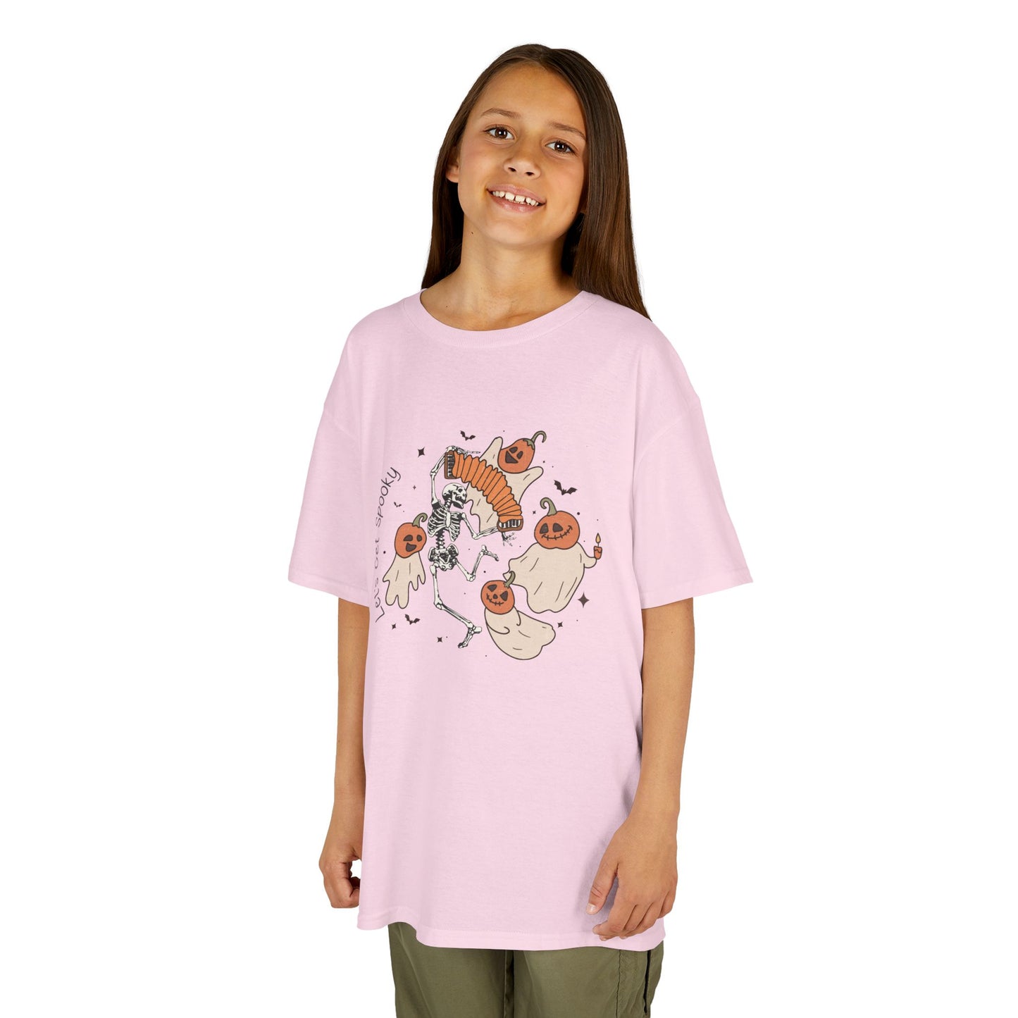 Lets Get Spooky Kids Heavy Cotton T-Shirt