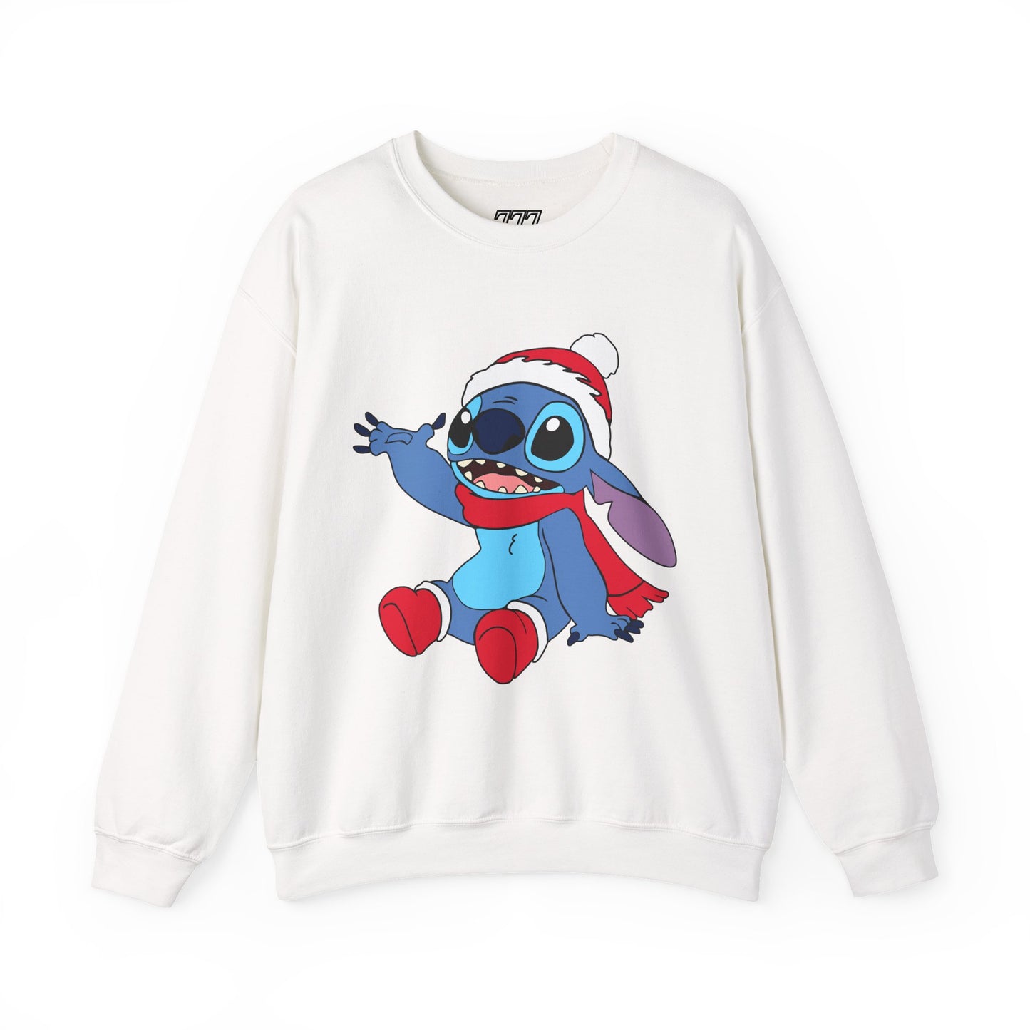Jolly Alien Christmas Crewneck – Cute Blue Alien Holiday Sweatshirt (Unisex)