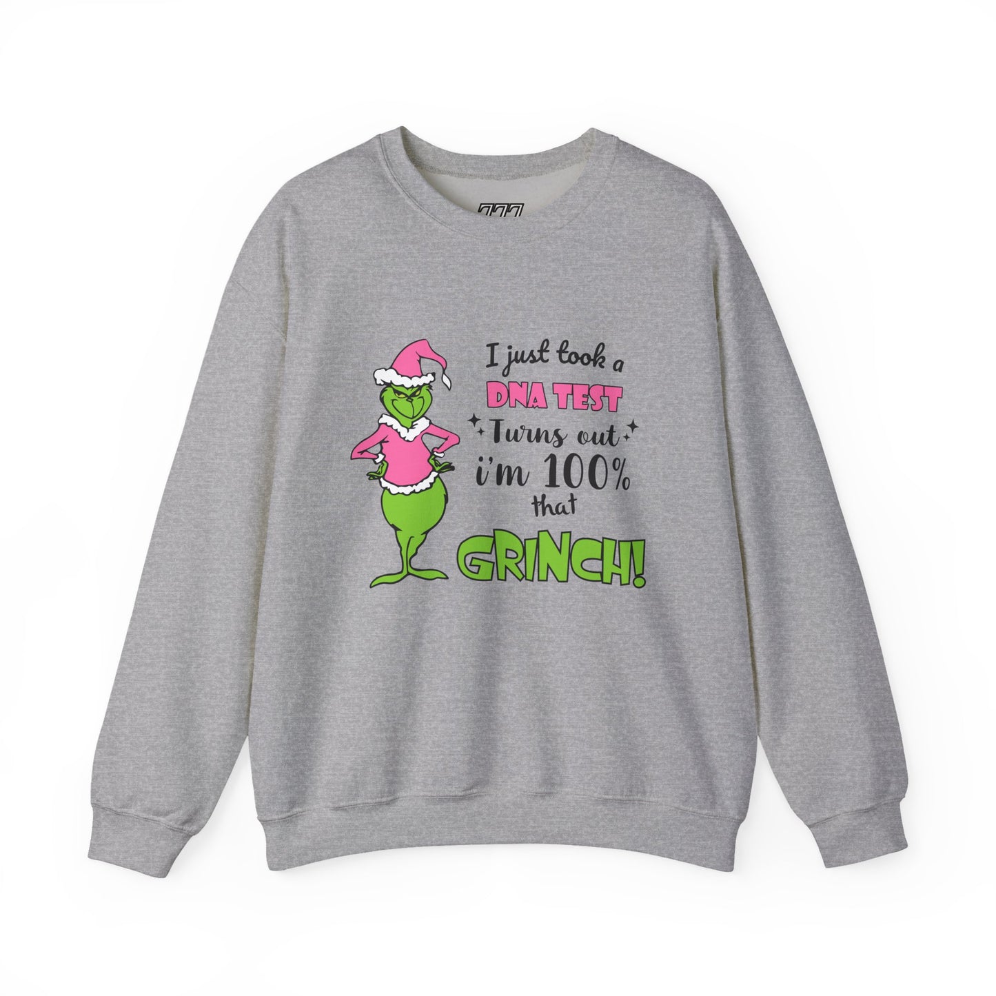 I Just Took a DNA Test Turns Out I'm 100% That Grinch Unisex Heavy Blend Crewneck Sweatshirt