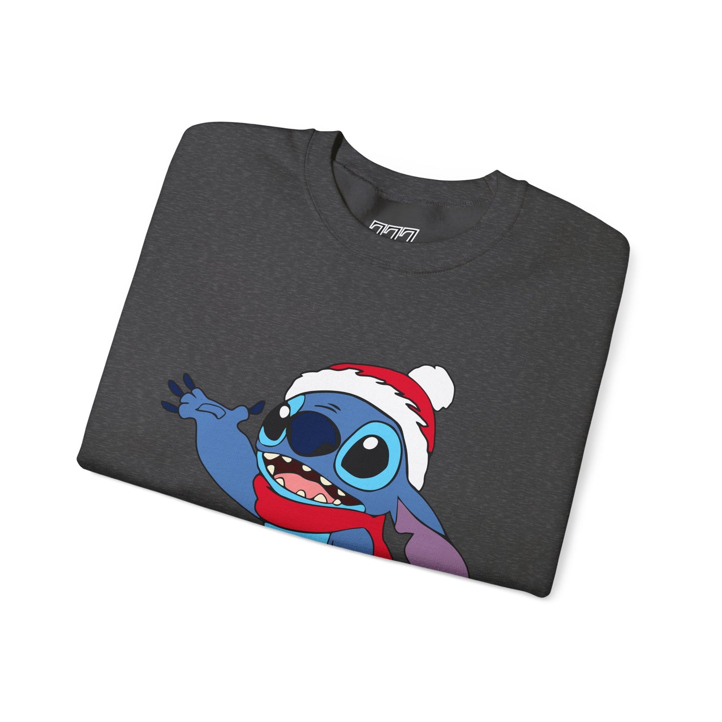 Jolly Alien Christmas Crewneck – Cute Blue Alien Holiday Sweatshirt (Unisex)