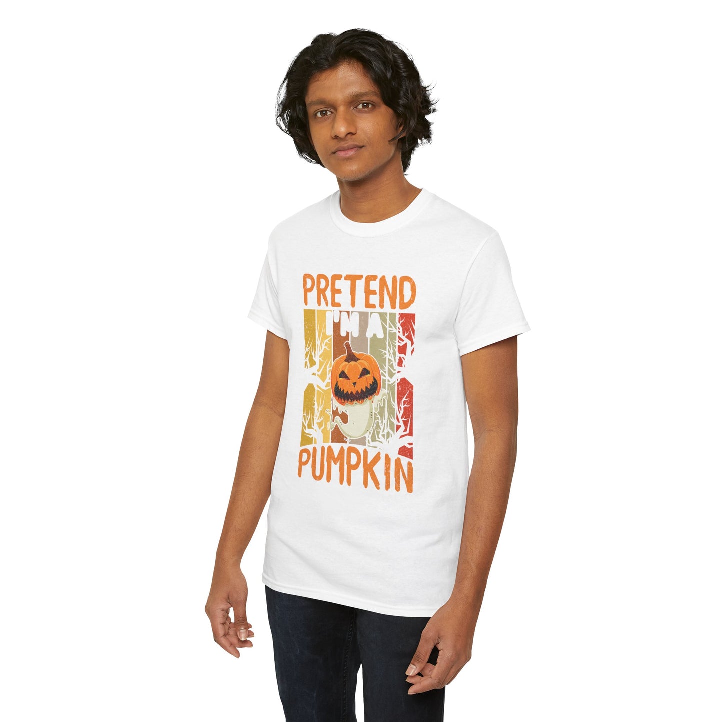 Pretend I'm A Pumpkin Unisex Heavy Cotton T-Shirt