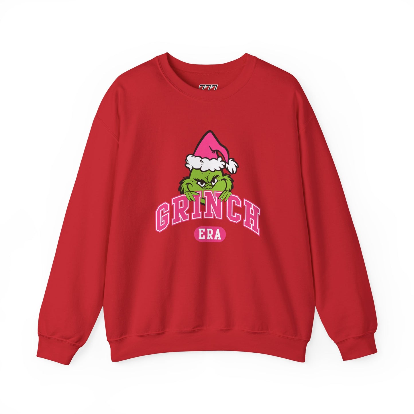 Grinch Era Christmas Crewneck – Cozy Pink Santa Grinch Sweatshirt (Unisex)