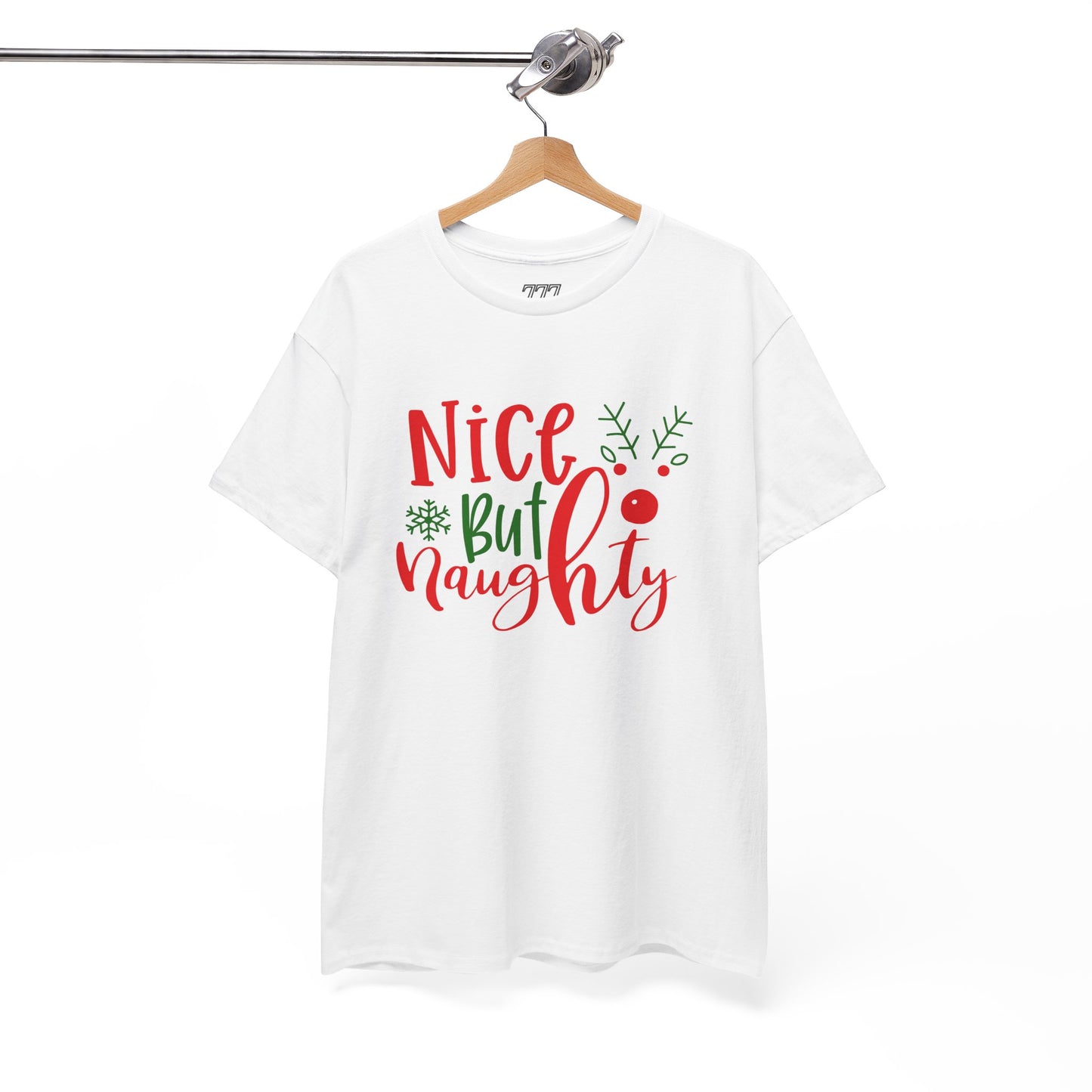 Nice But Naughty T-Shirt – Cute & Sassy Christmas Unisex Heavy Cotton Tee