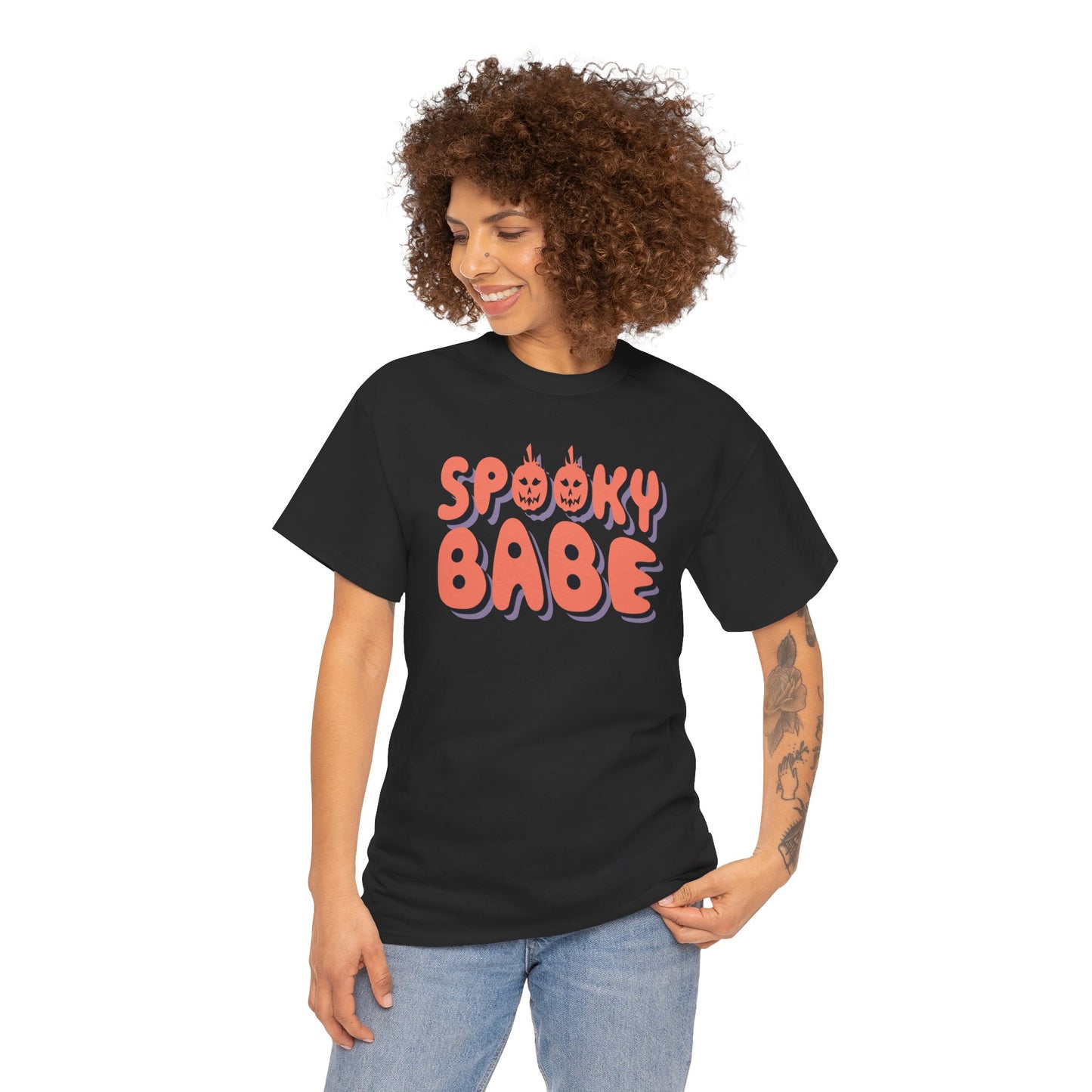 Spooky Babe Women’s Heavy Cotton T-Shirt