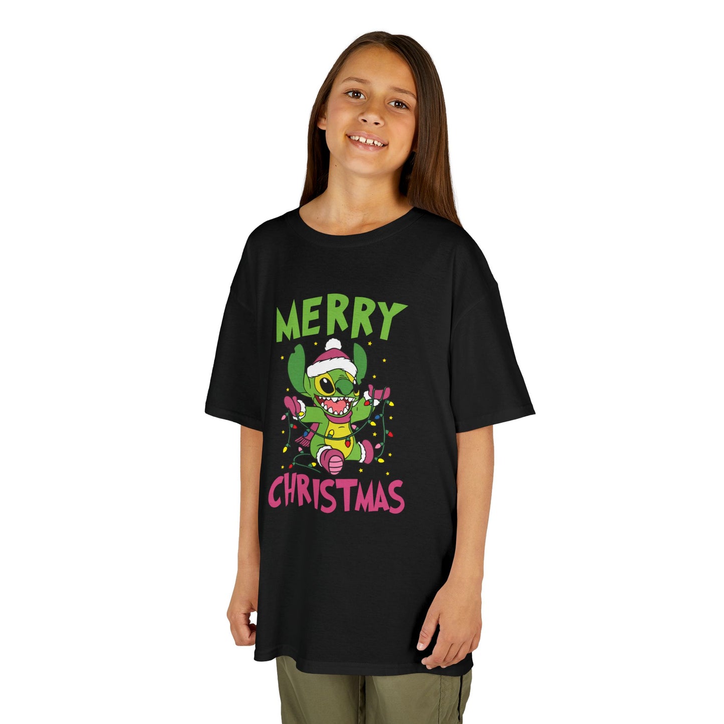 Stinch Merry Christmas Kids T-Shirt – Funny Holiday Alien Heavy Cotton Tee