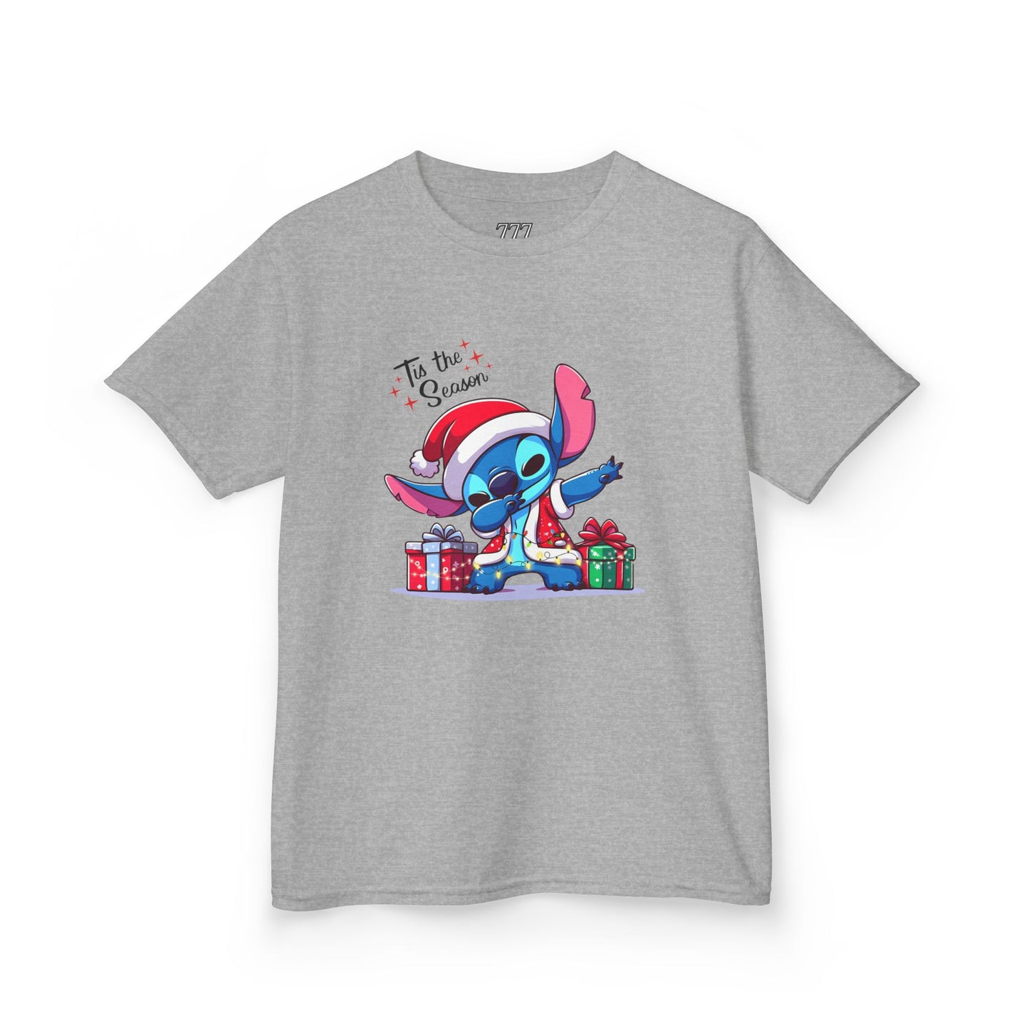 Tis the Season Blue Alien Christmas Kids T-Shirt – Cute Holiday Cartoon Tee