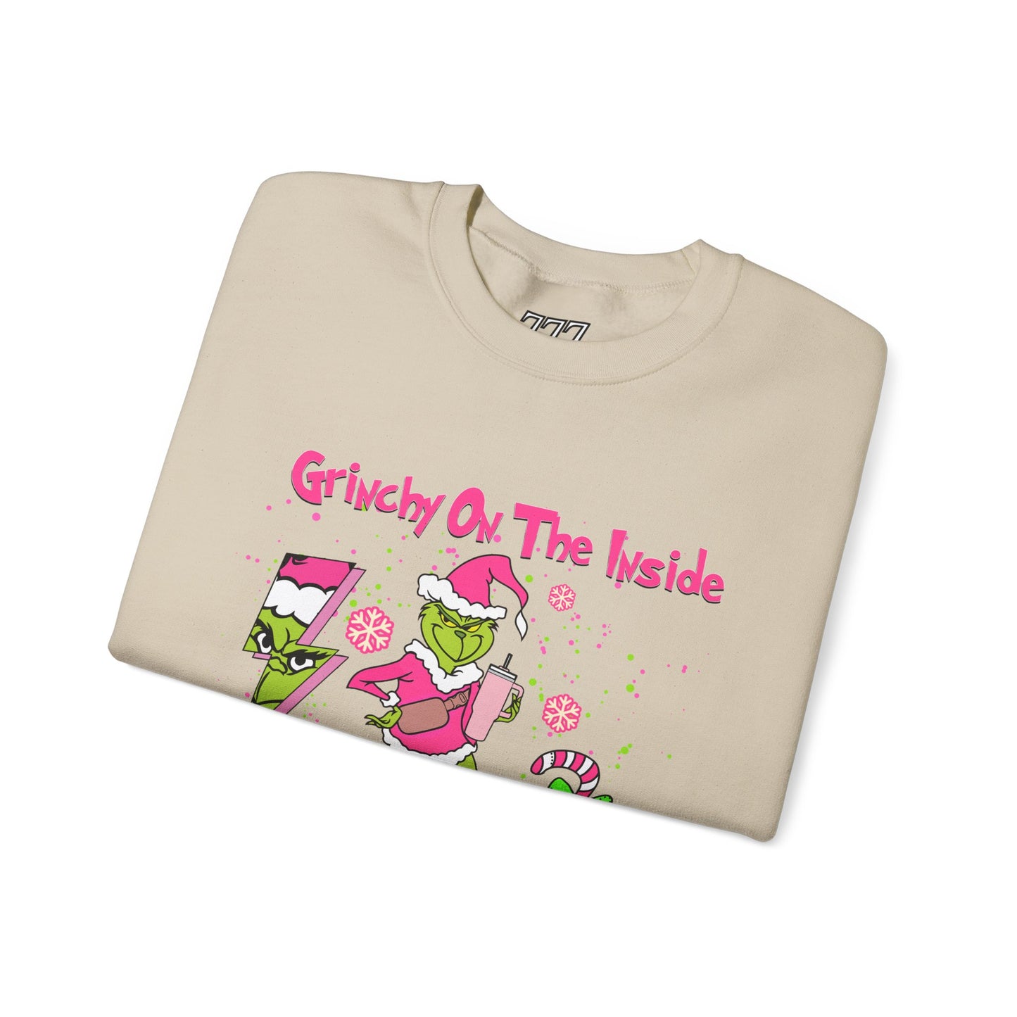 Grinchy On The Inside, Bougie On The Outside Unisex Heavy Blend Crewneck Sweatshirt
