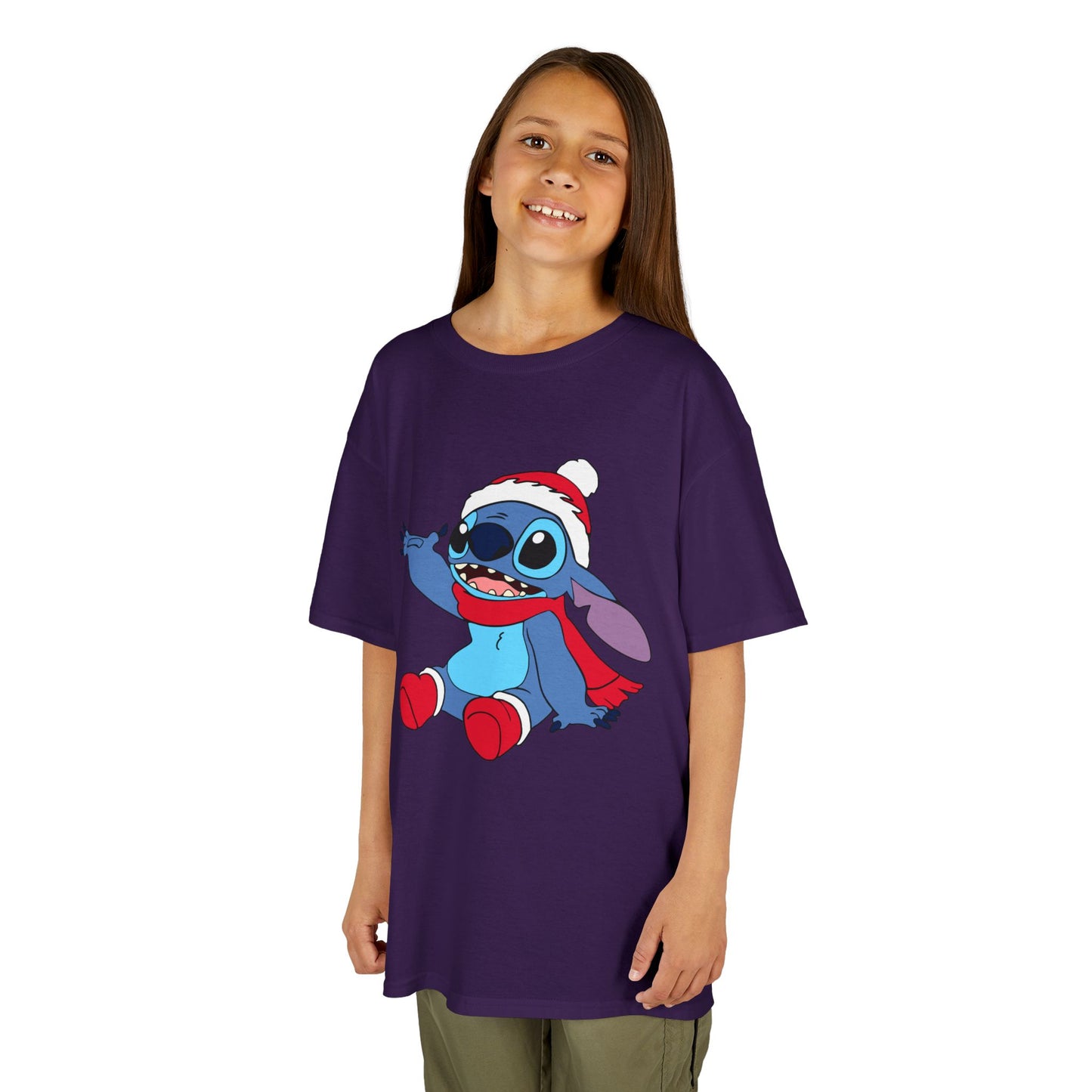 Jolly Alien Kids Christmas T-Shirt – Cute Blue Alien Holiday Tee for Kids