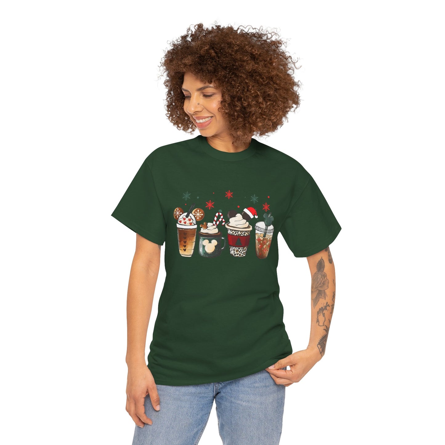 Christmas Coffee Lovers T-Shirt – Cute Holiday Drink Art Tee (Unisex)