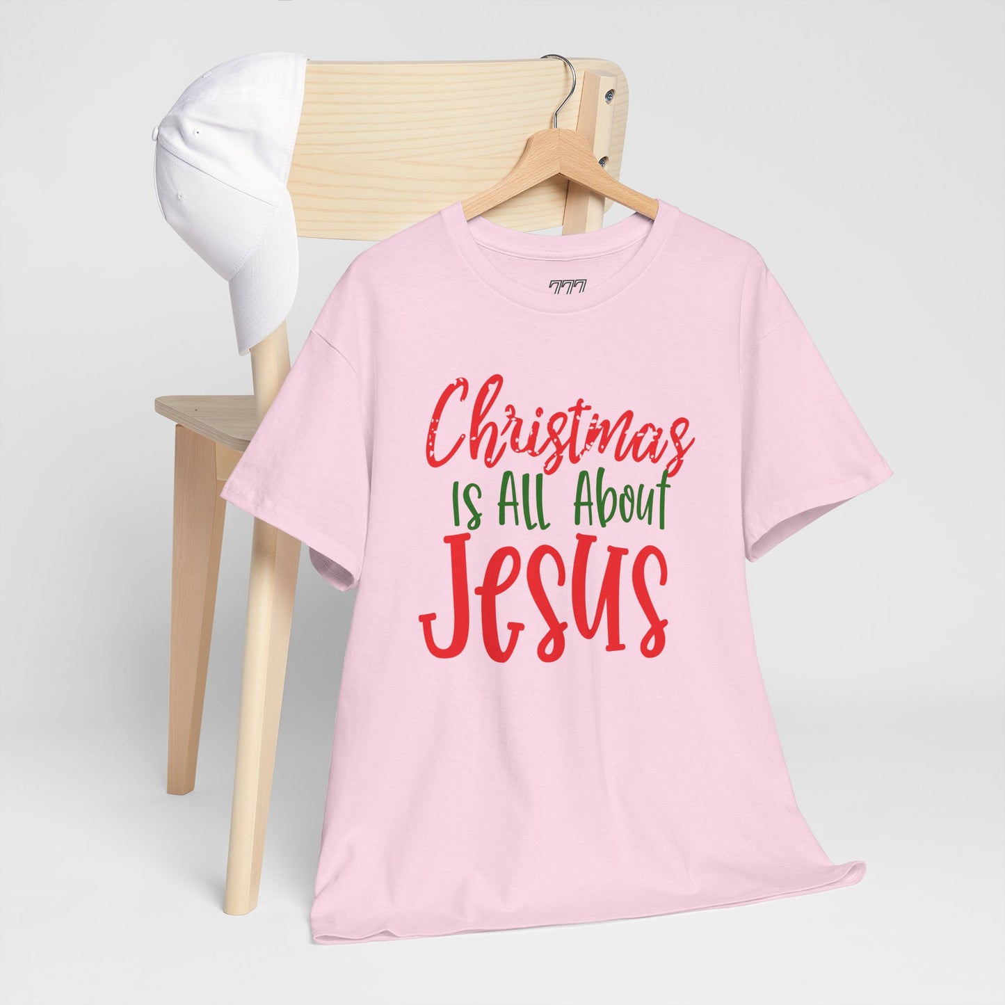 Christmas Is All About Jesus T-Shirt – Christian Holiday Unisex Heavy Cotton Tee