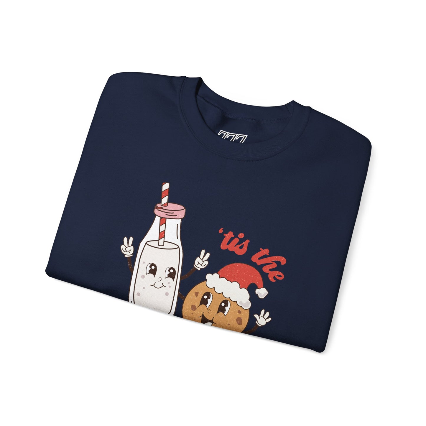 Tis The Season Milk & Cookie Christmas Unisex Heavy Blend Crewneck Sweatshirt