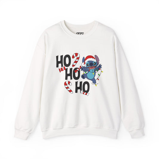 Ho Ho Ho Christmas Alien Sweatshirt – Unisex Heavy Blend Holiday Crewneck