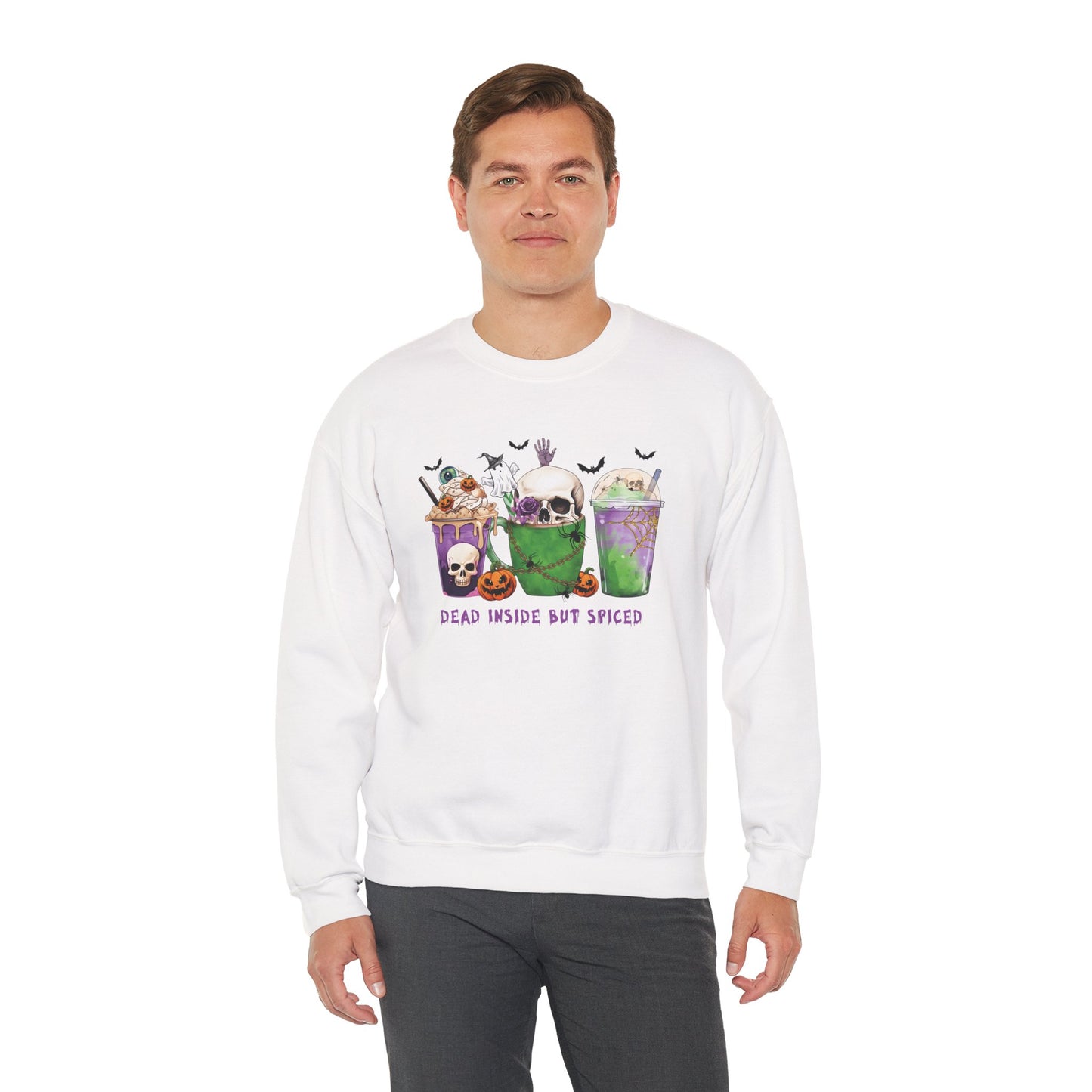 Dead Inside But Spiced II Unisex Heavy Blend Crewneck Sweatshirt