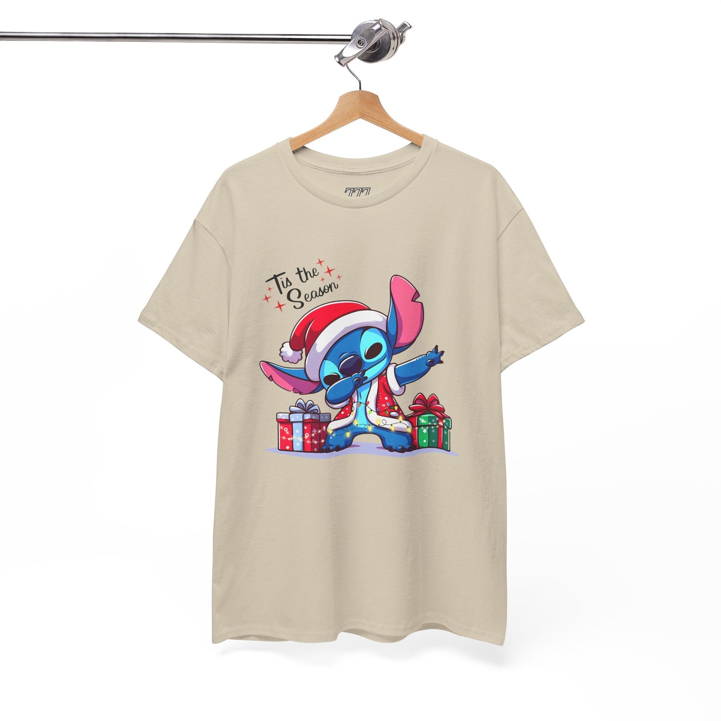 Tis the Season Blue Alien Christmas T-Shirt – Cute Holiday Unisex Heavy Cotton Tee