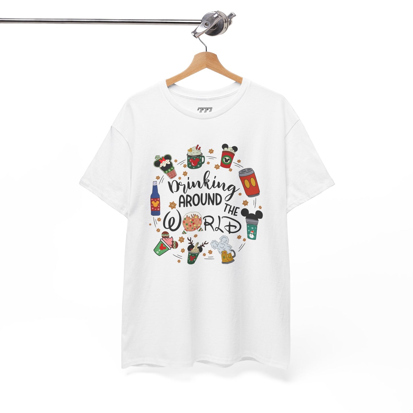 Drinking Around the World T-Shirt – Fun Holiday Travel & Cocktail Tee (Unisex)