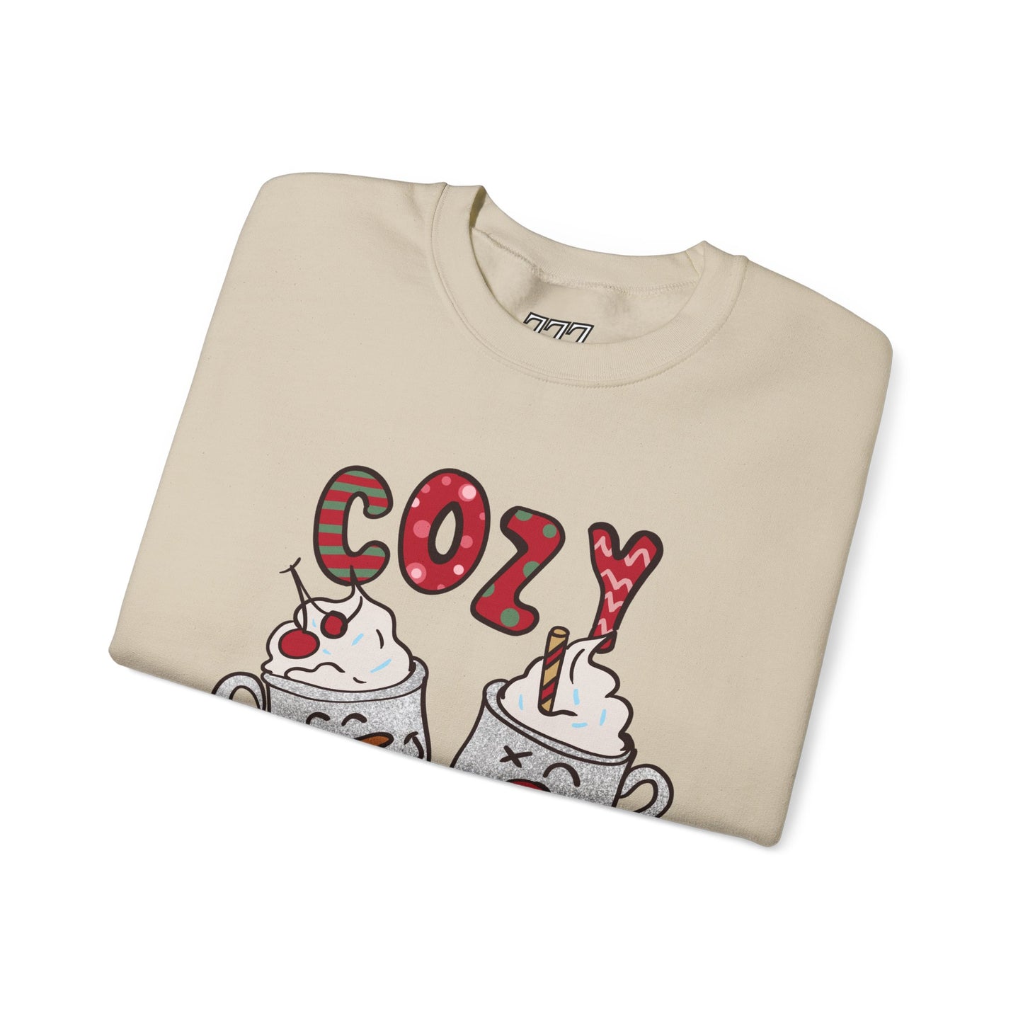 Cozy Season Christmas Unisex Heavy Blend Crewneck Sweatshirt – Cute Holiday Hot Cocoa Sweater