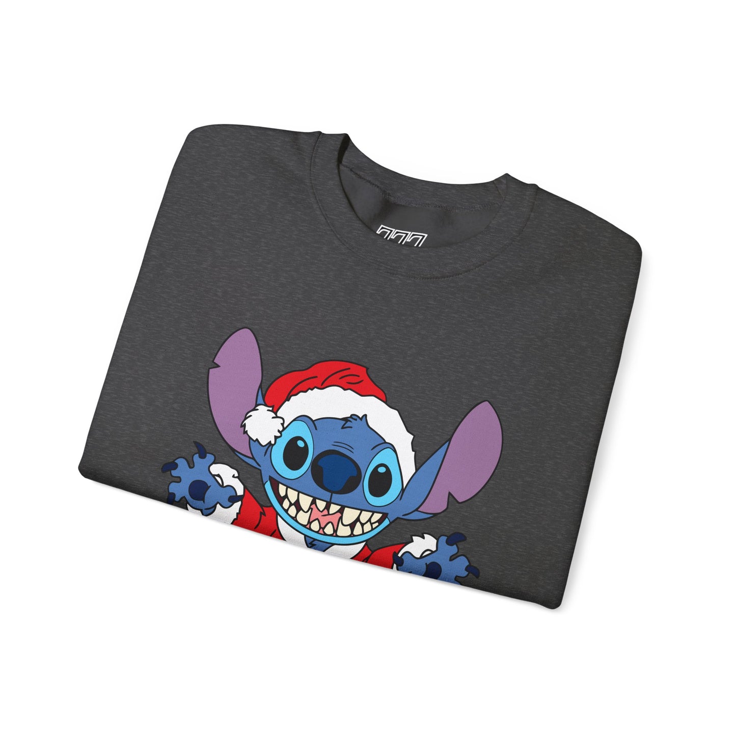 Alien Santa Christmas Crewneck – Cozy Blue Alien Holiday Sweatshirt (Unisex)