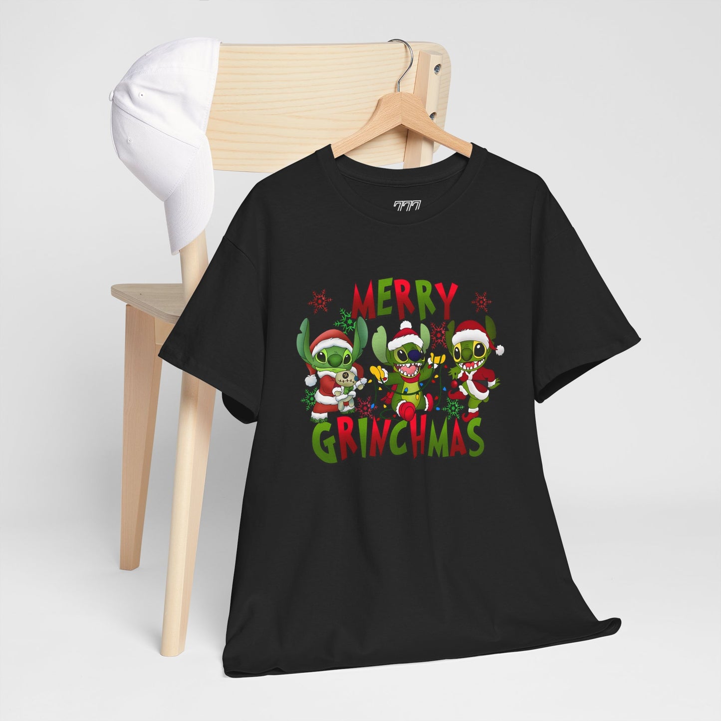 Merry Grinchmas T-Shirt – Funny Christmas Unisex Heavy Cotton Holiday Tee