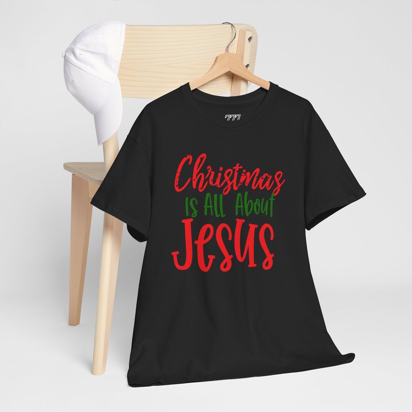 Christmas Is All About Jesus T-Shirt – Christian Holiday Unisex Heavy Cotton Tee