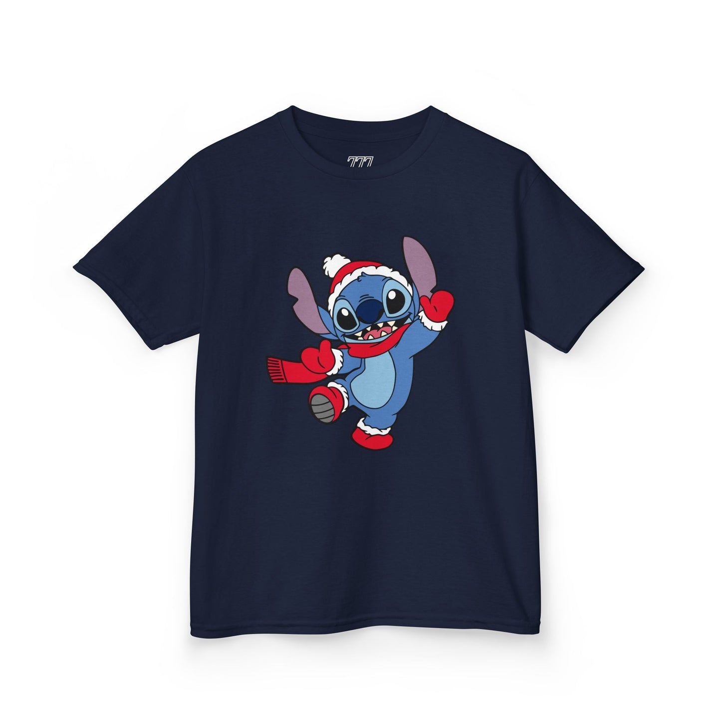 Festive Alien Kids Christmas T-Shirt – Cute Blue Alien Holiday Tee for Kids