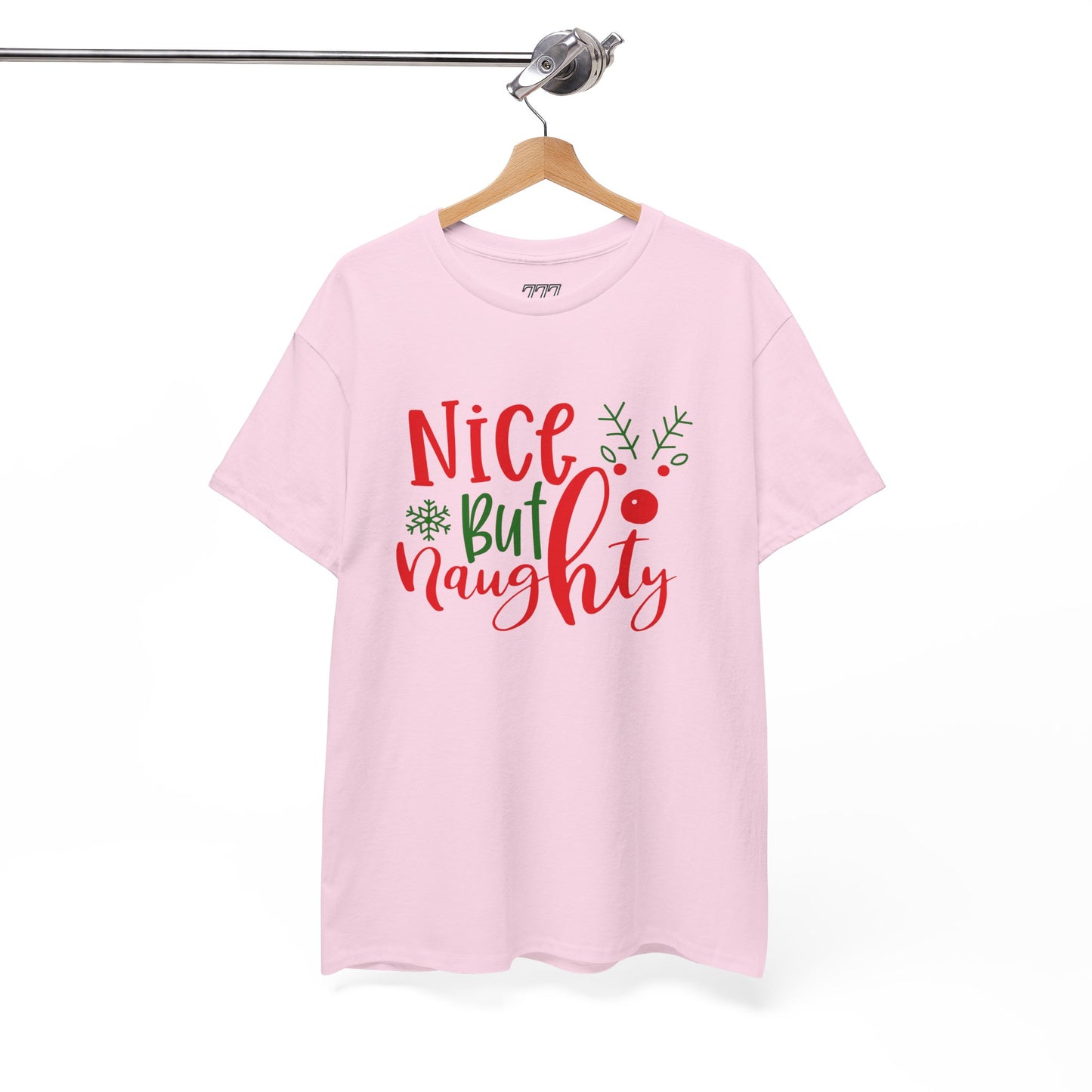 Nice But Naughty T-Shirt – Cute & Sassy Christmas Unisex Heavy Cotton Tee