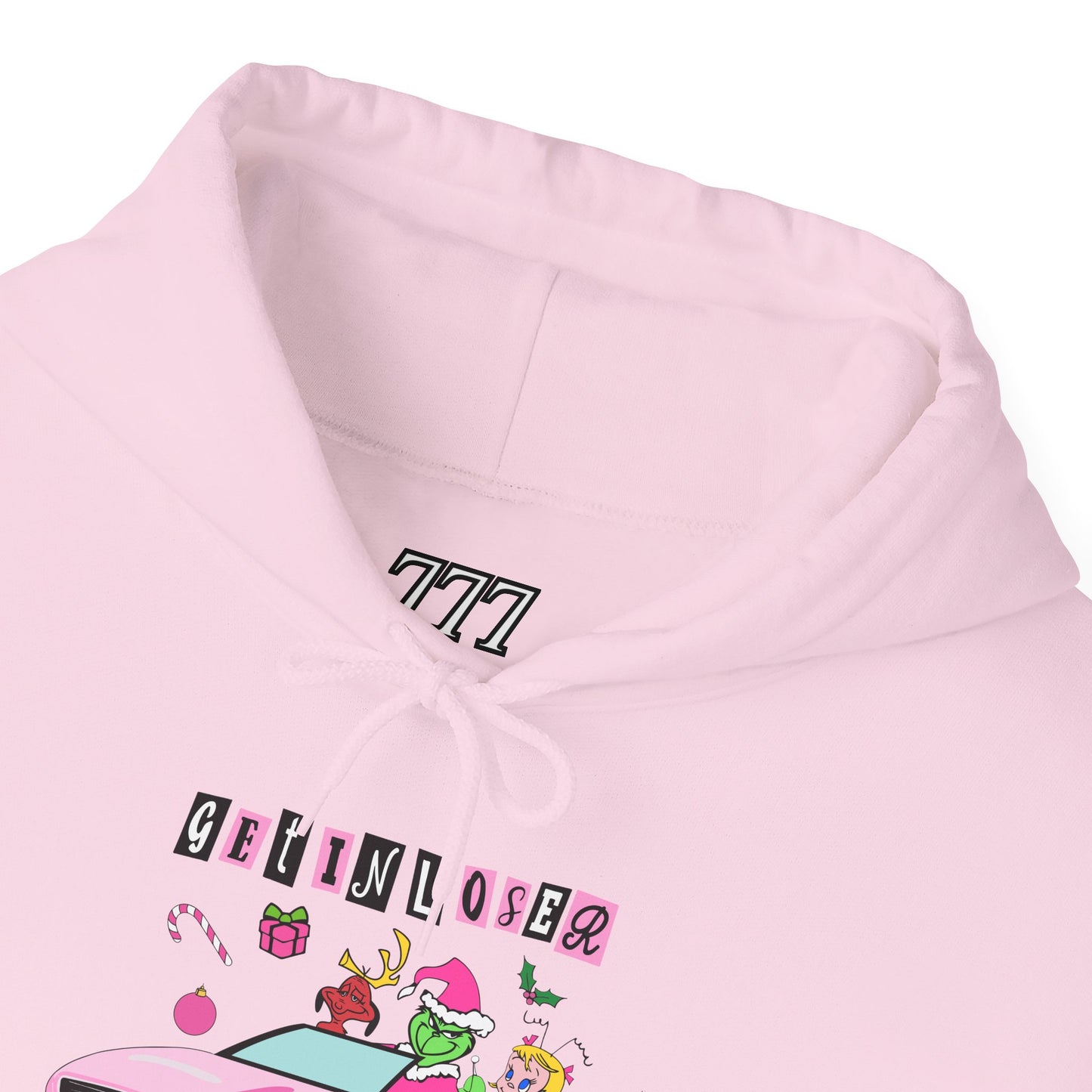 Get In Loser We’re Stealing Christmas Hoodie – Funny Green Holiday Creature Sweatshirt (Unisex)