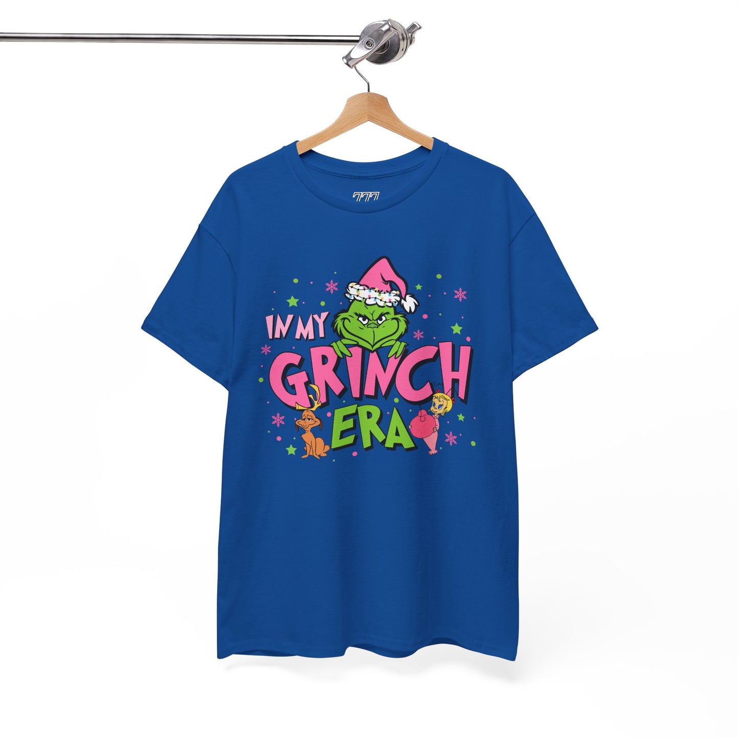 In My Grinch Era Funny Christmas Grinch-Inspired Holiday Tee – Pink Santa Festive Unisex Heavy Cotton T-Shirt
