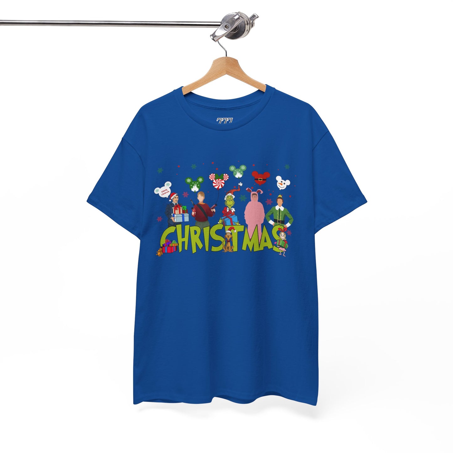 Christmas Character Squad Tee – Cute Festive Holiday Characters Unisex Heavy Cotton T-Shirt