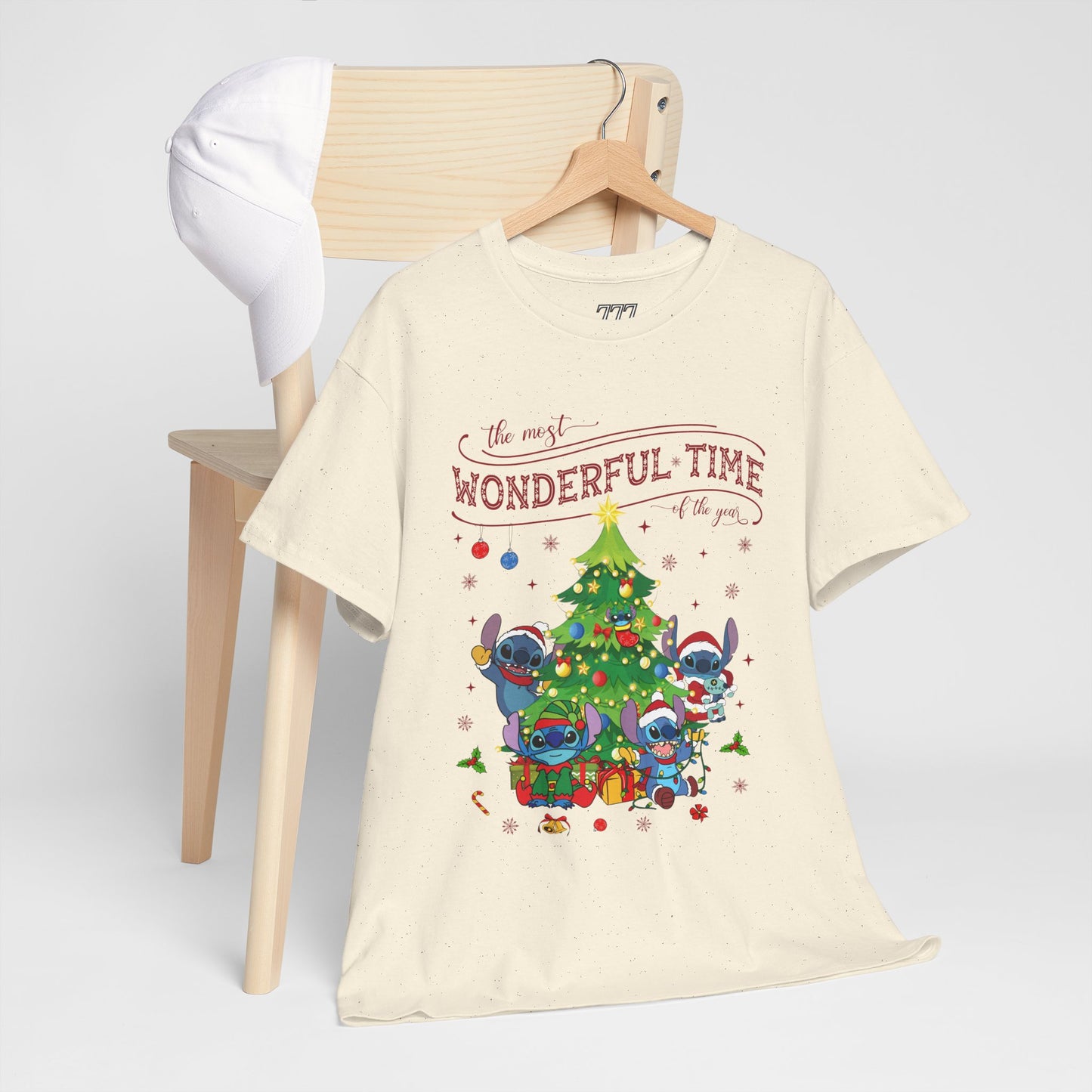 The Most Wonderful Time of the Year Christmas Tee – Cute Holiday Characters Festive Unisex Heavy Cotton T-Shirt