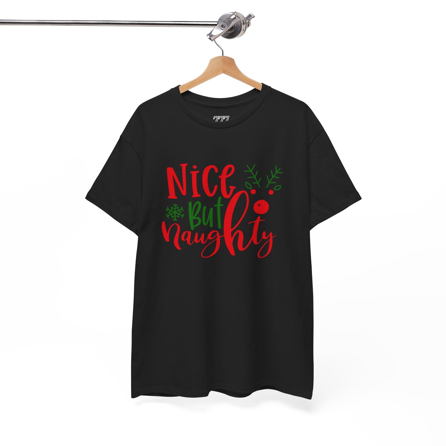 Nice But Naughty T-Shirt – Cute & Sassy Christmas Unisex Heavy Cotton Tee