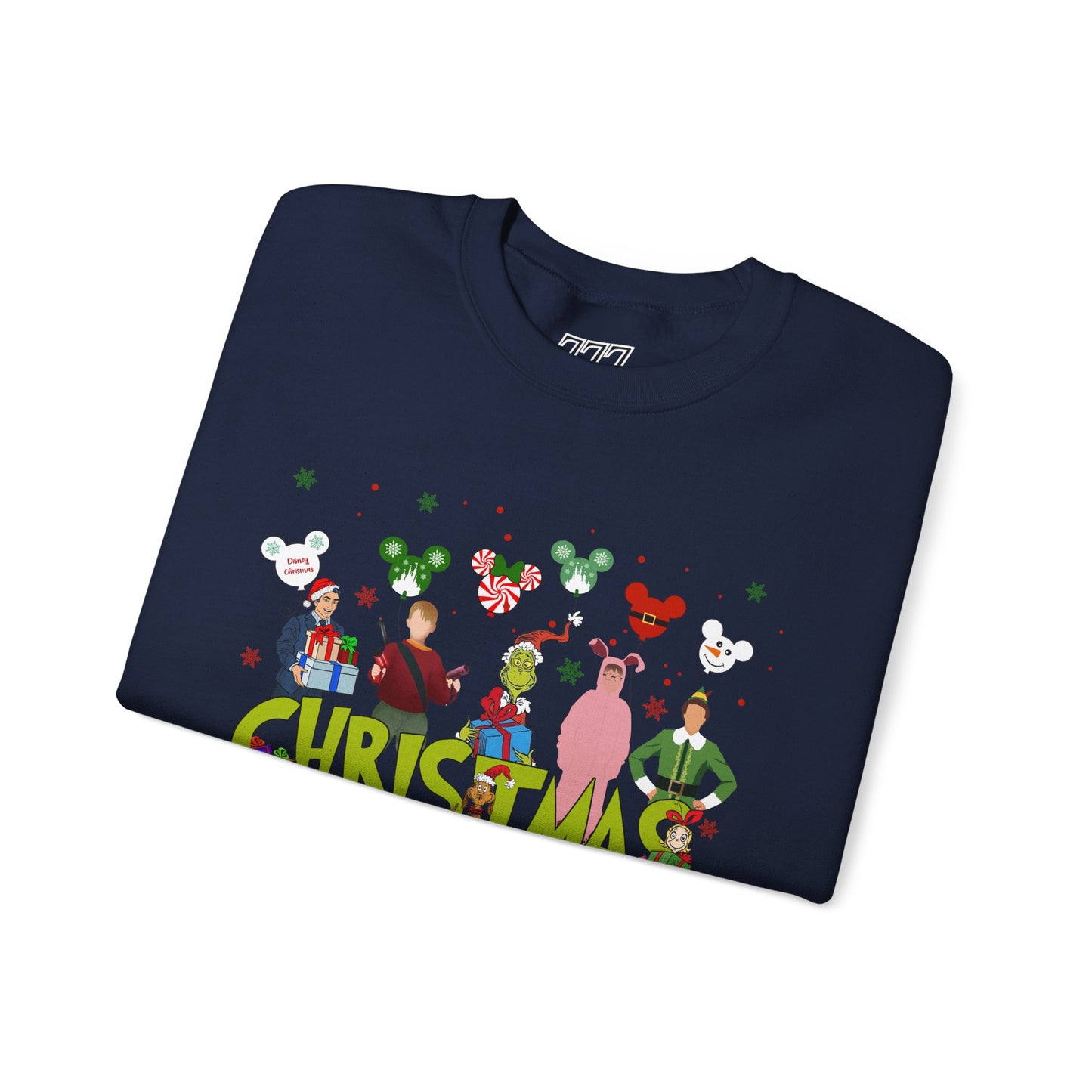 Christmas Character Squad Sweatshirt – Cute Festive Holiday Characters Unisex Heavy Blend Crewneck