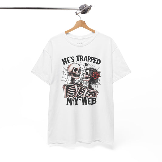 He’s Trapped In My Web Unisex Heavy Cotton T-Shirt