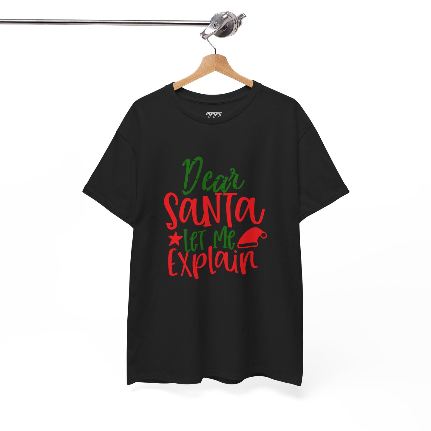 Dear Santa Let Me Explain T-Shirt – Funny Christmas Unisex Heavy Cotton Tee