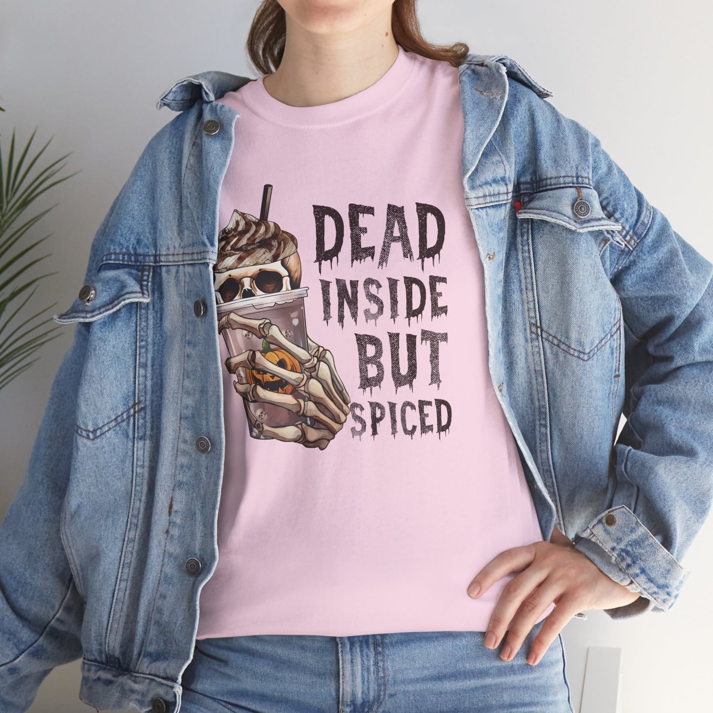 Dead Inside But Spiced Unisex Heavy Cotton T-Shirt