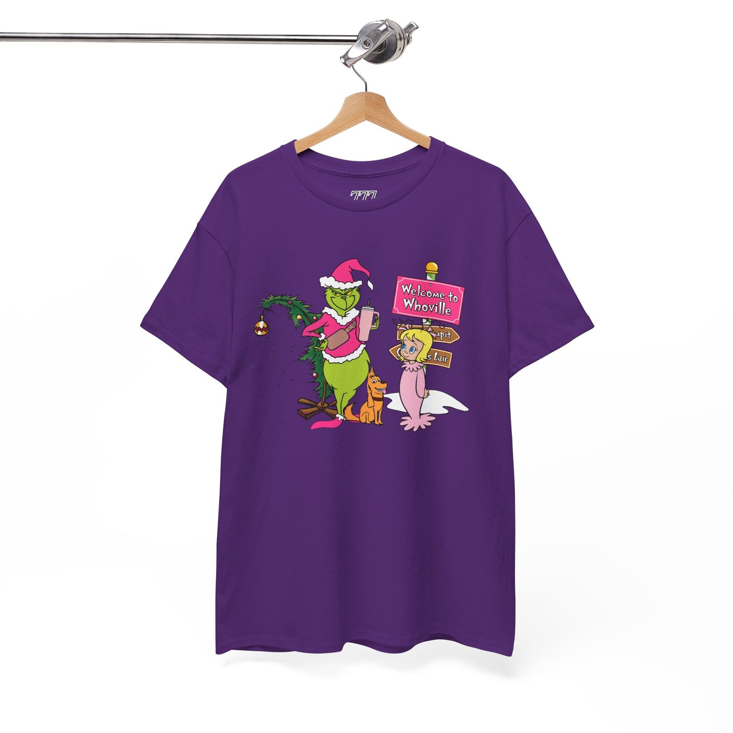 Welcome to Merryville Christmas T-Shirt – Cute Green Christmas Creature Holiday Tee (Unisex)